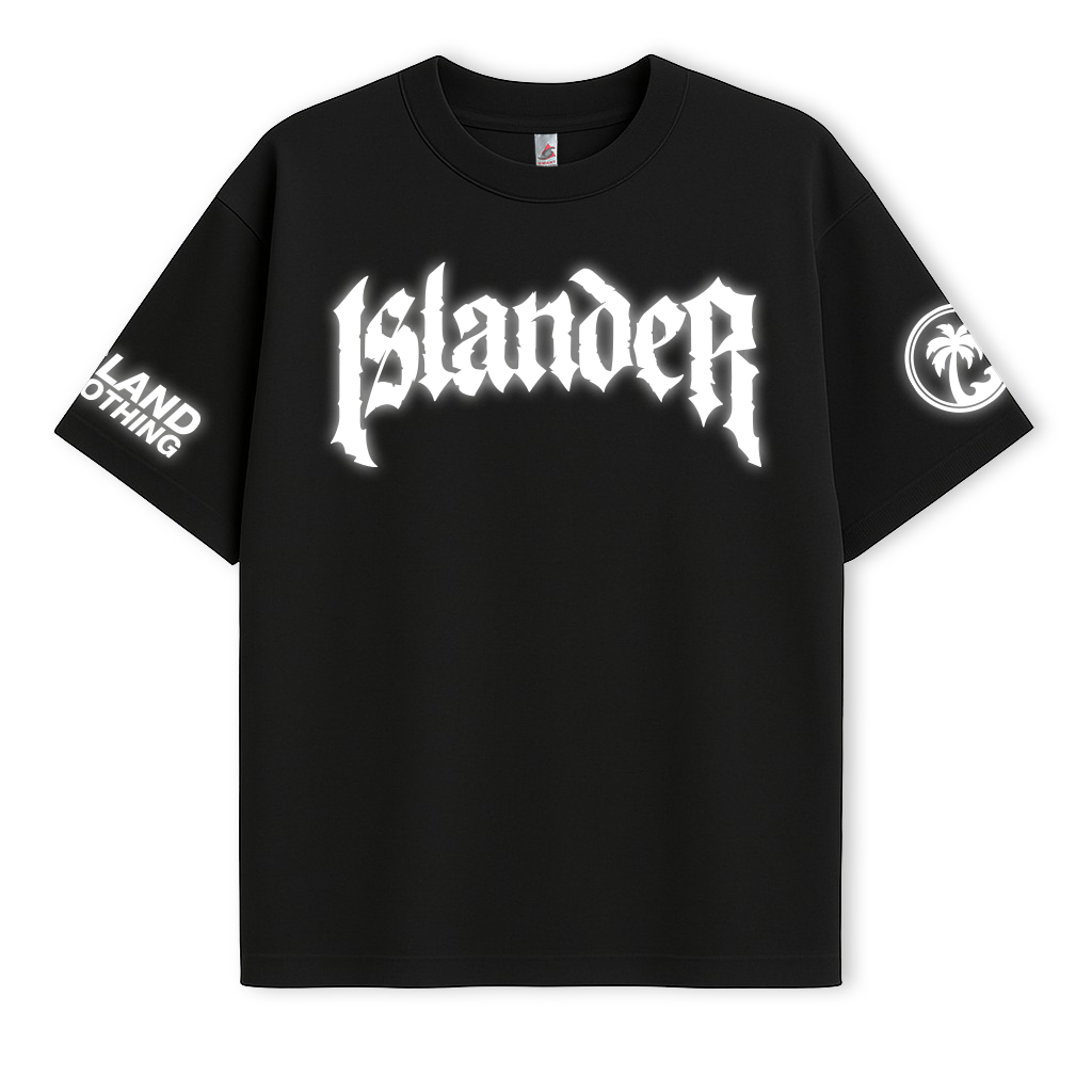 Islander Goth Reflective - Heavy Weight Oversized Tee - UH77