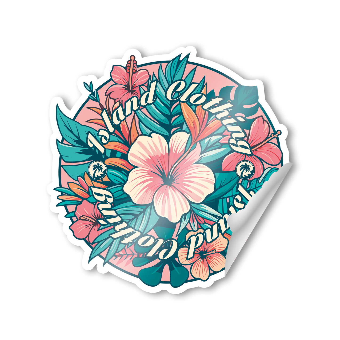 IC Floral Loop Sticker