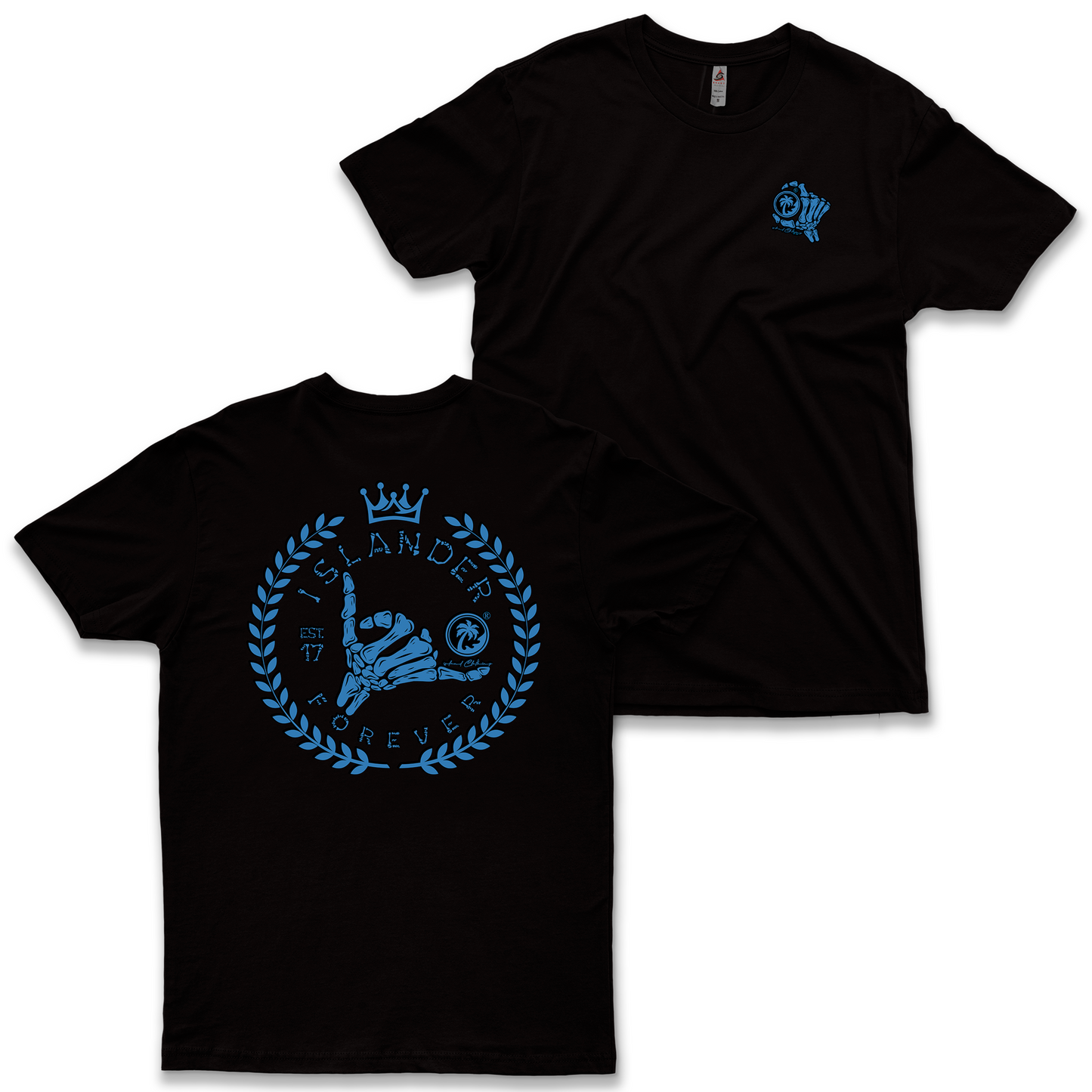 Islander Forever (8.1.22) Blue - Black T-Shirt - 1200