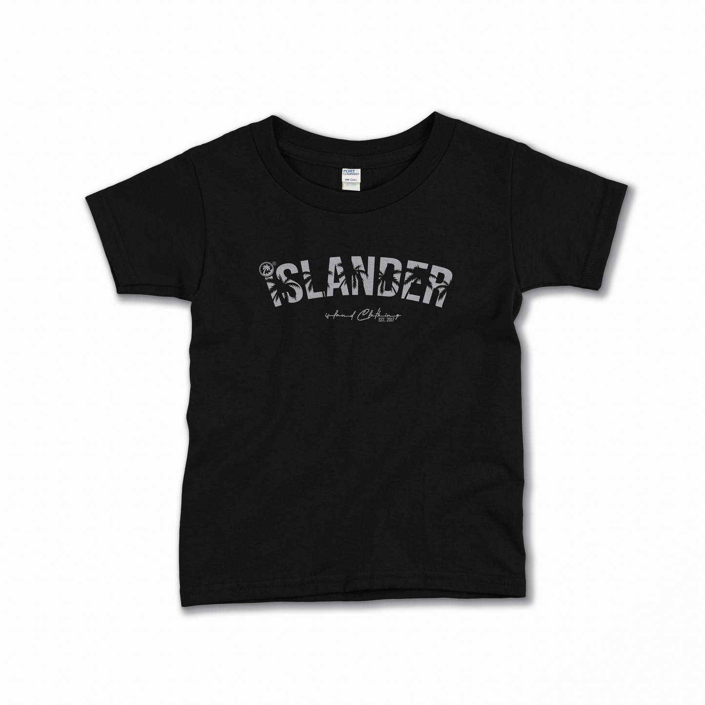 Kids Islander TM Gray: Black Tee