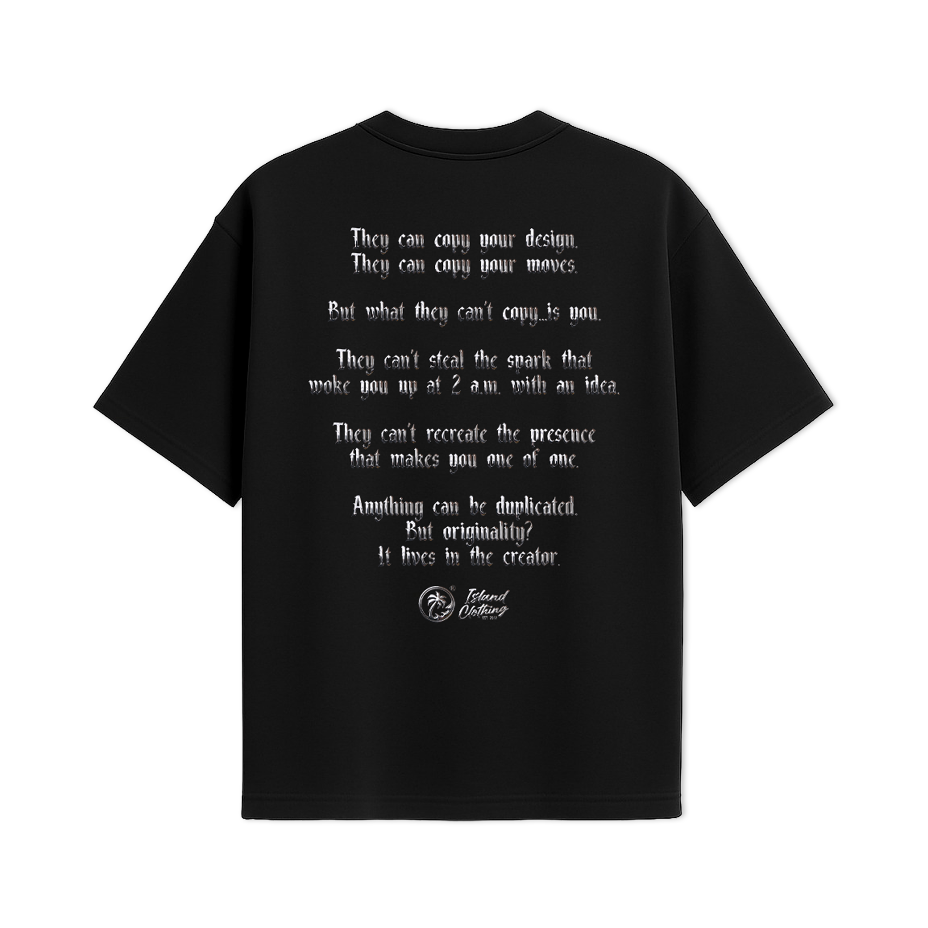 Not The Hustle - UH77 Heavyweight Oversized - Black