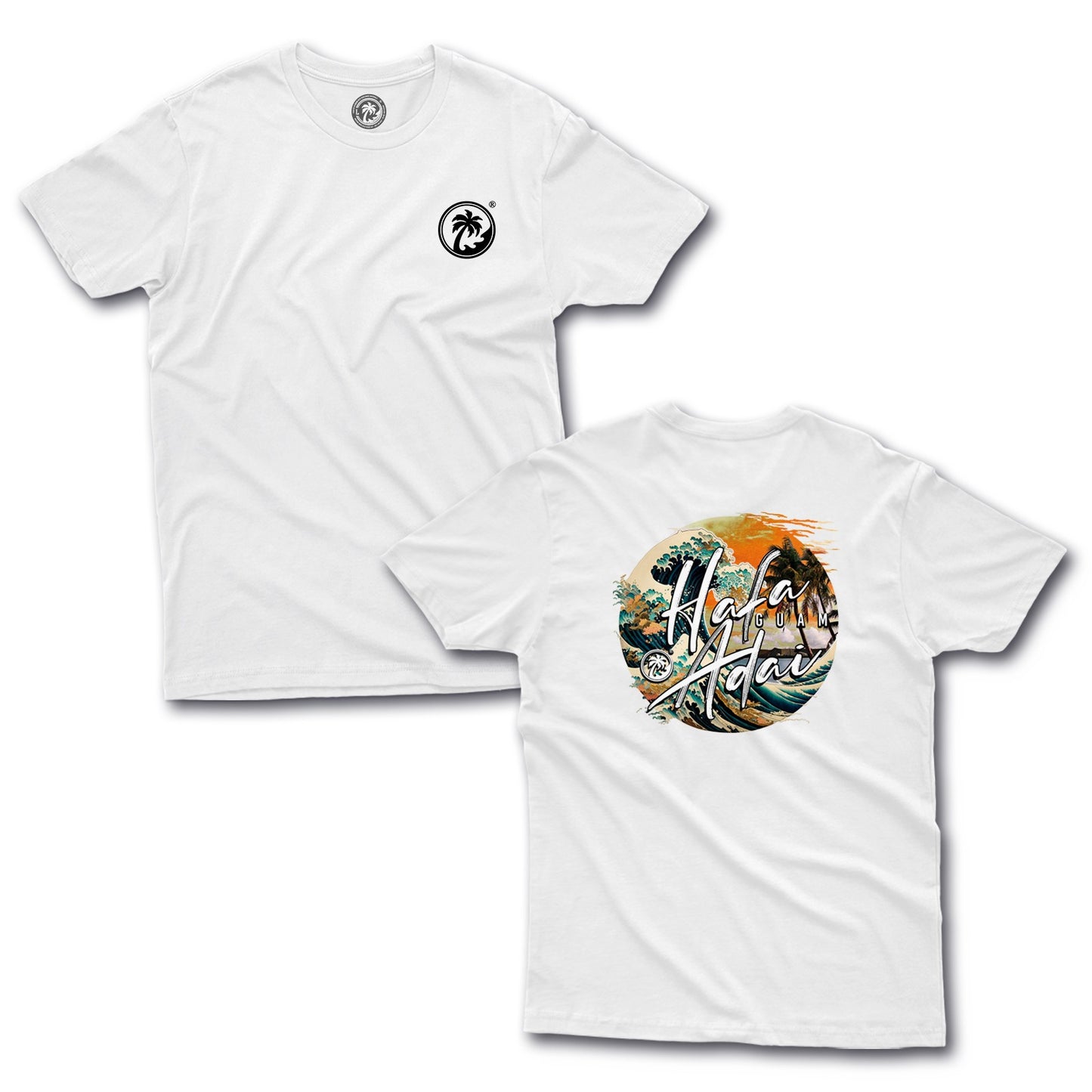 Hafa Adai Wave White Tee