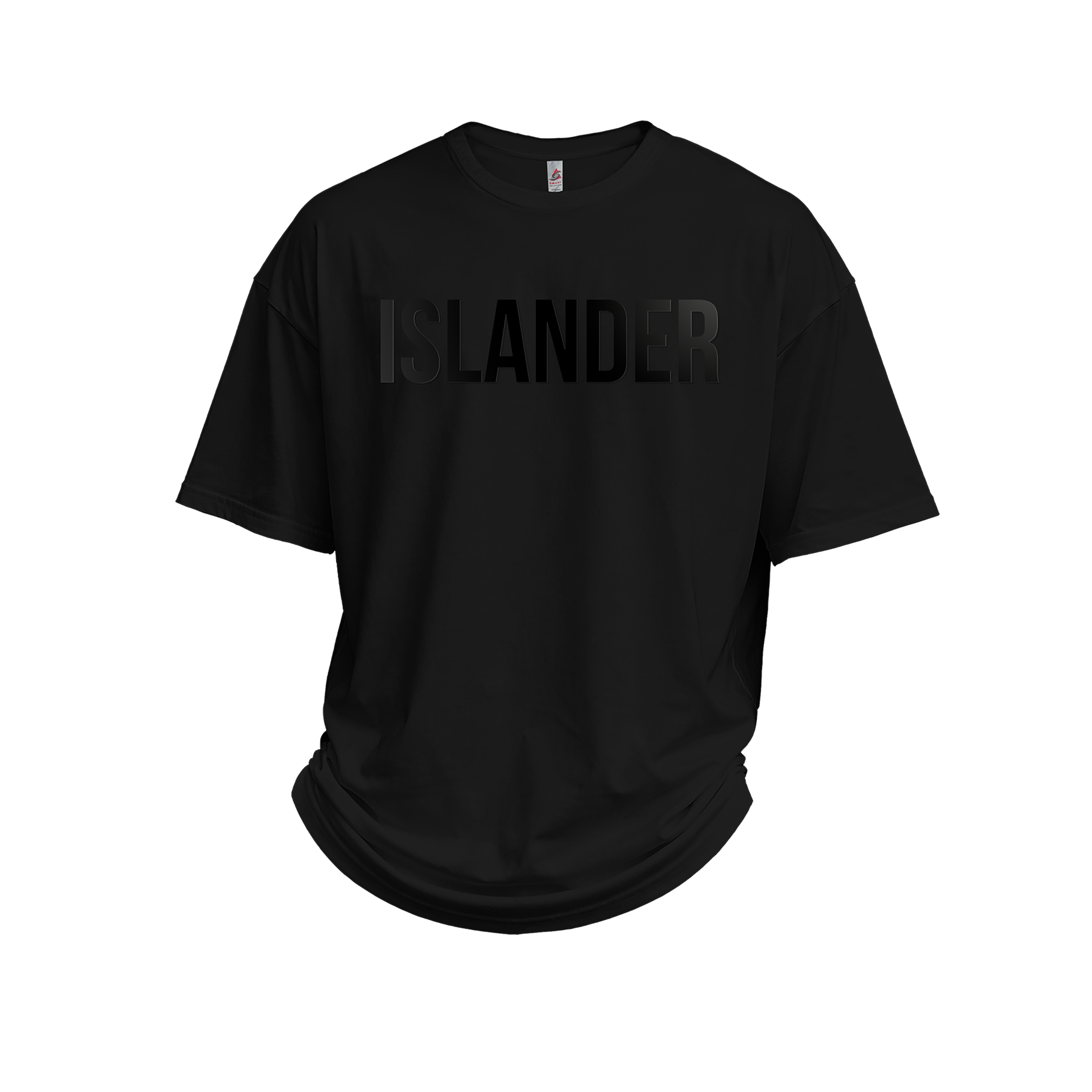 Islander 3D Embossed - UH77 Heavyweight Oversized Black