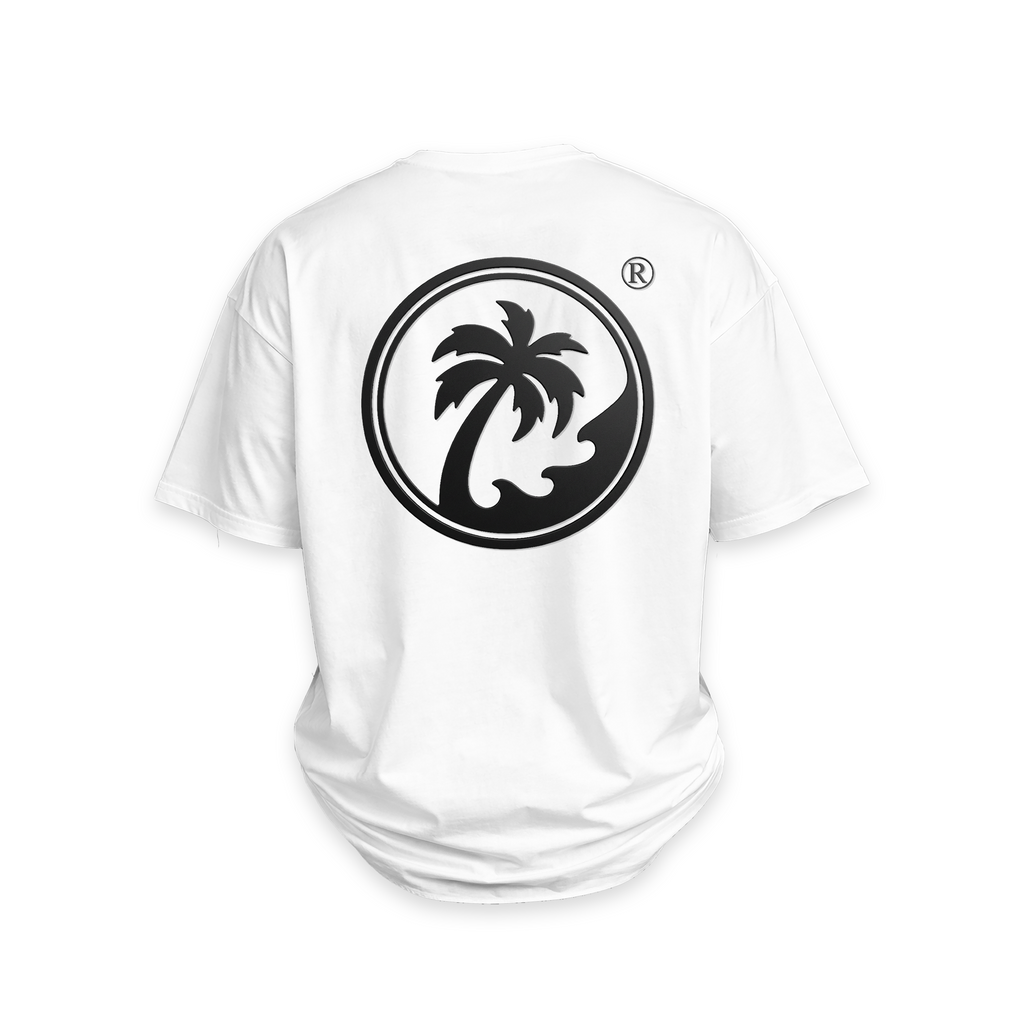 Islander 3D Embossed - UH77 Heavyweight Oversized White