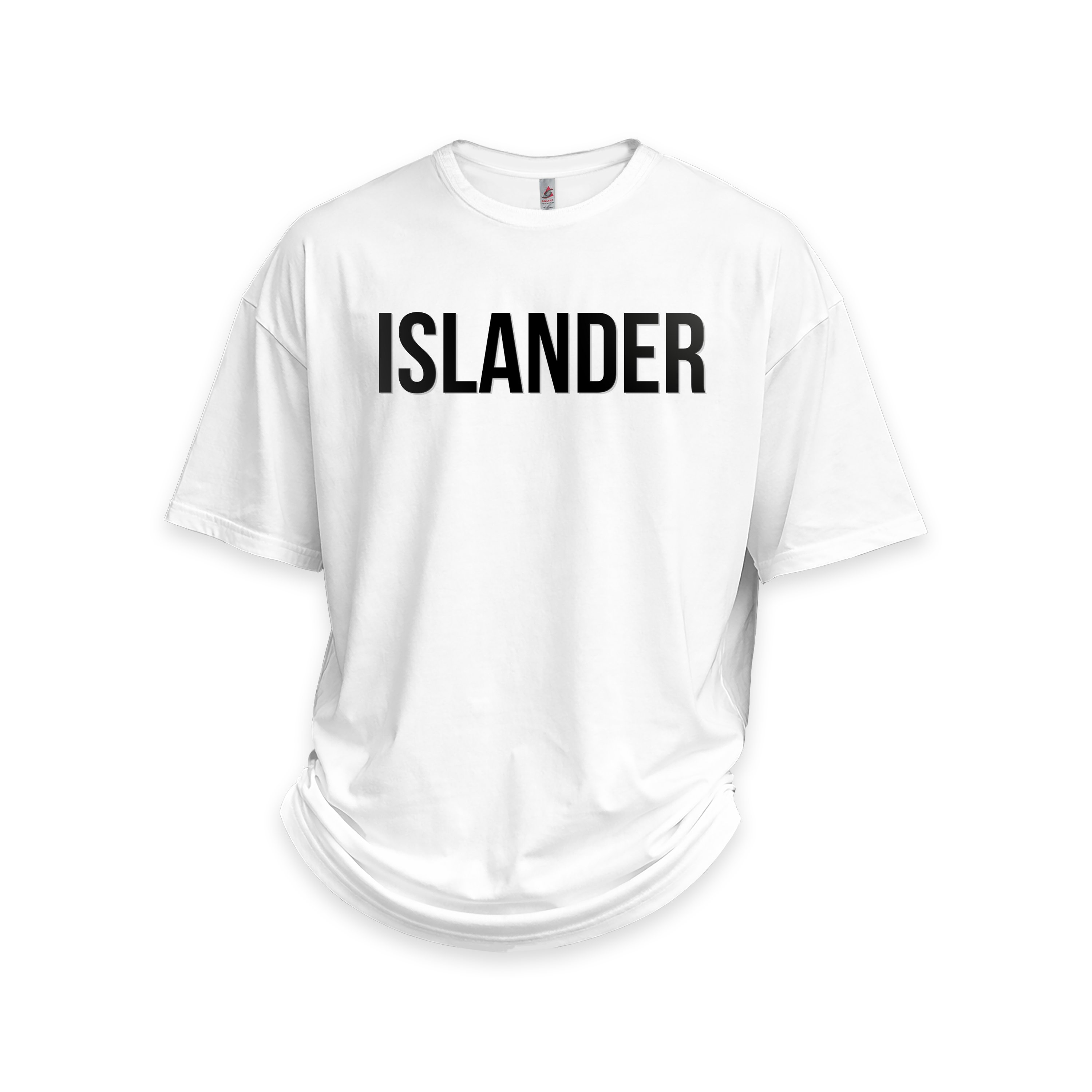 Islander 3D Embossed - UH77 Heavyweight Oversized White