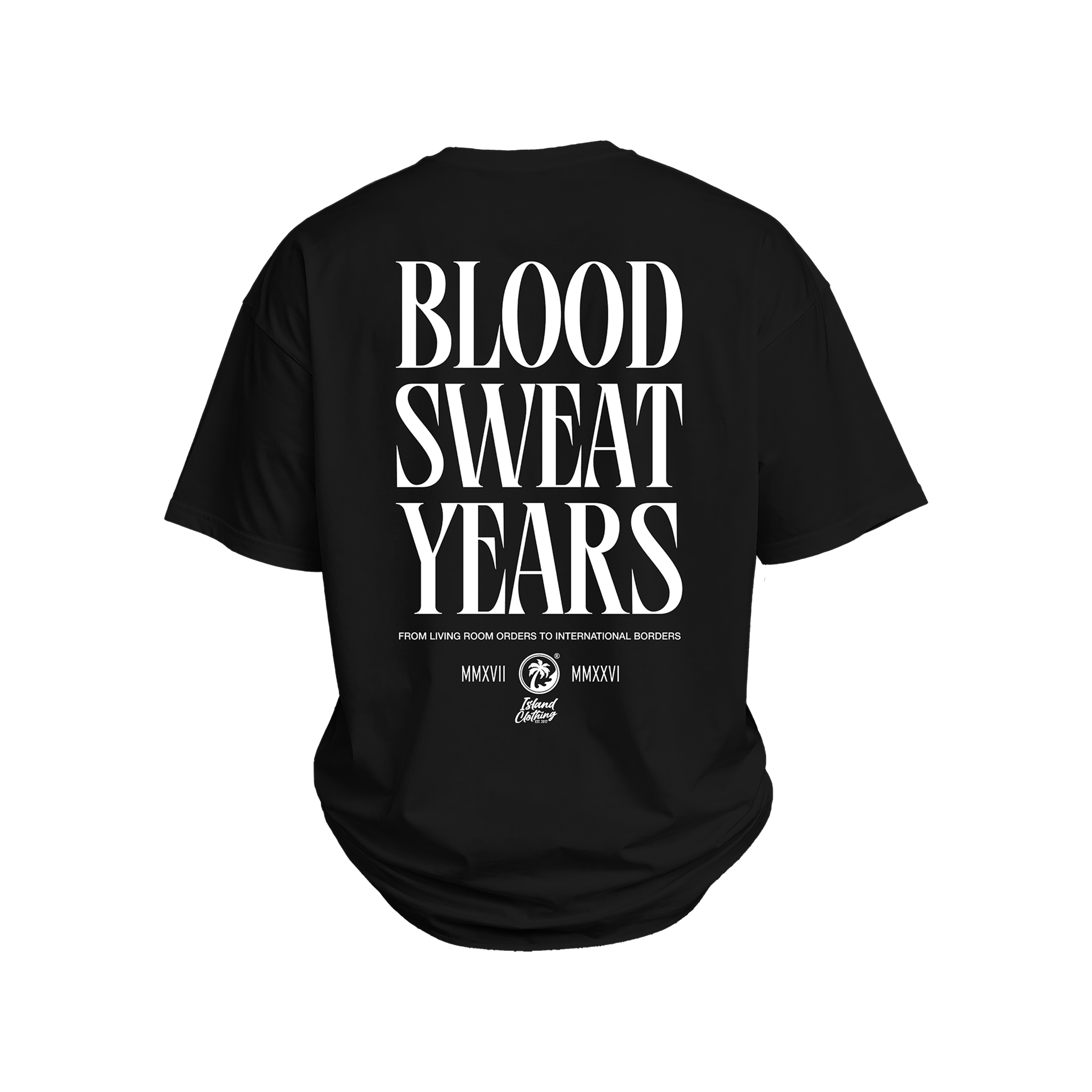 Blood Sweat Years - UH77 Heavyweight Oversized Black