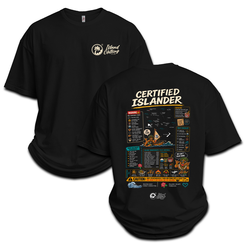 Certified Islander - UH77 Heavyweight Oversized Black