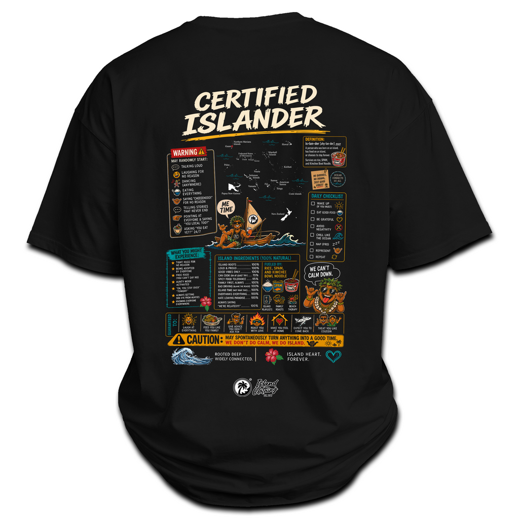 Certified Islander - UH77 Heavyweight Oversized Black