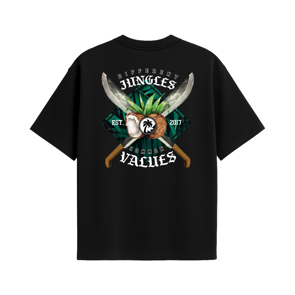 Different Jungles - UH77 Heavyweight Oversized Black