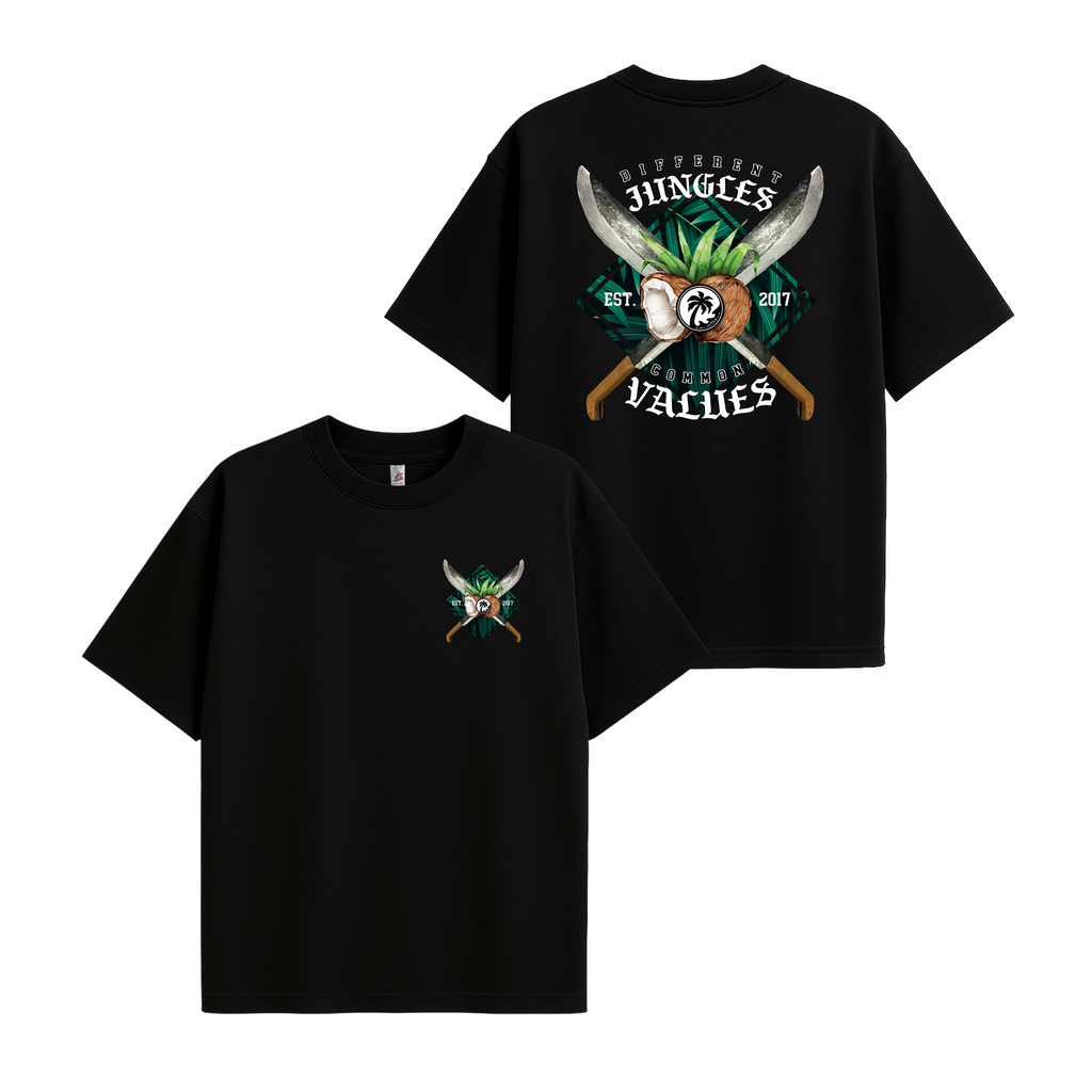 Different Jungles - UH77 Heavyweight Oversized Black