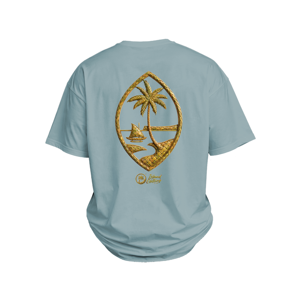 GU Seal Weave Pattern - UH77 Heavyweight Oversized - Dusty Blue