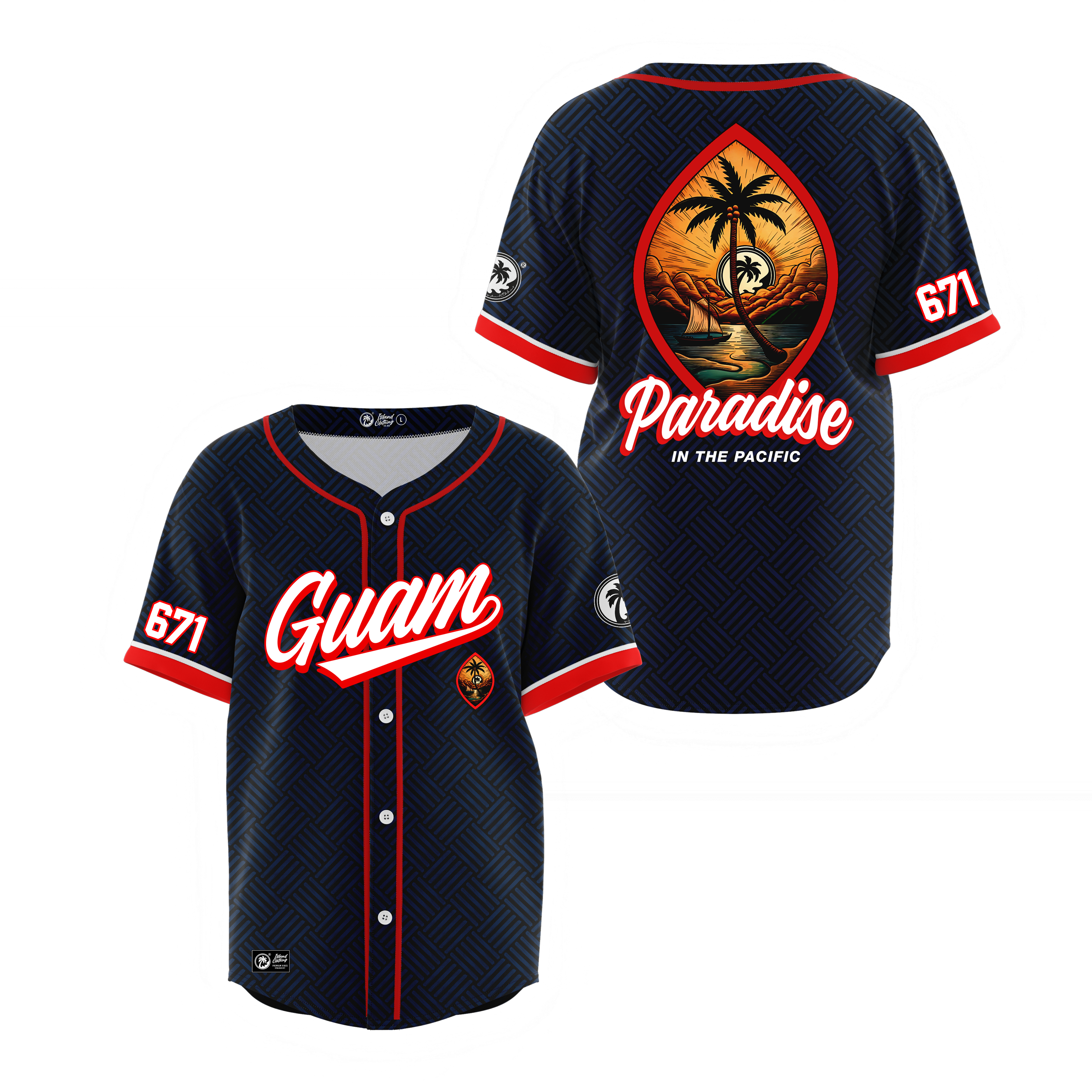 Paradise In The Pacific Baseball Jersey - Sublimation