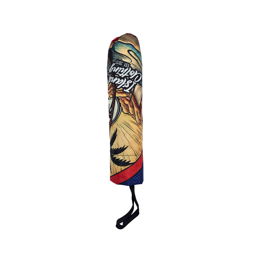 Paradise In The Pacific 3 Fold 21-Inch Umbrella