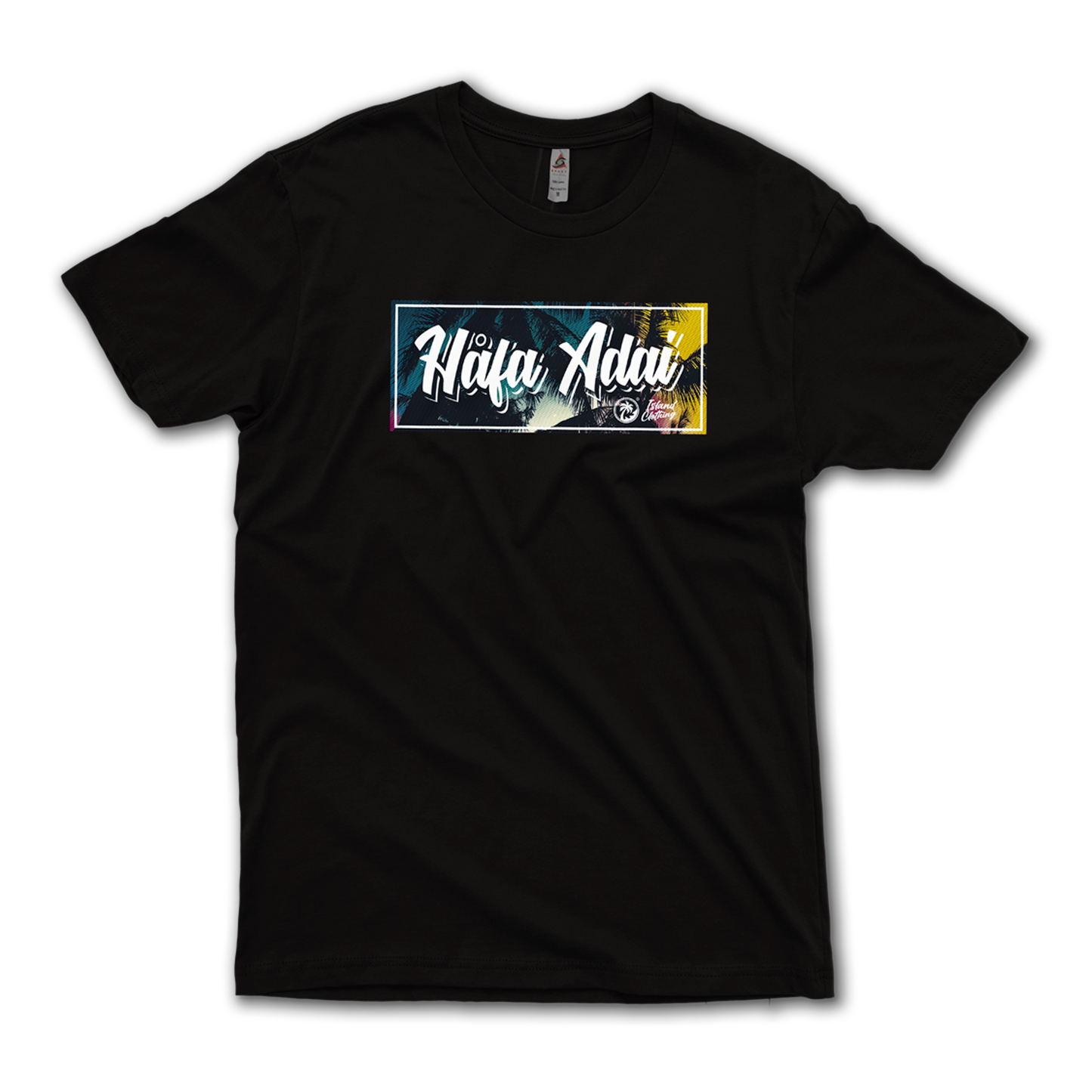 Hafa Adai Sunset Black Tee