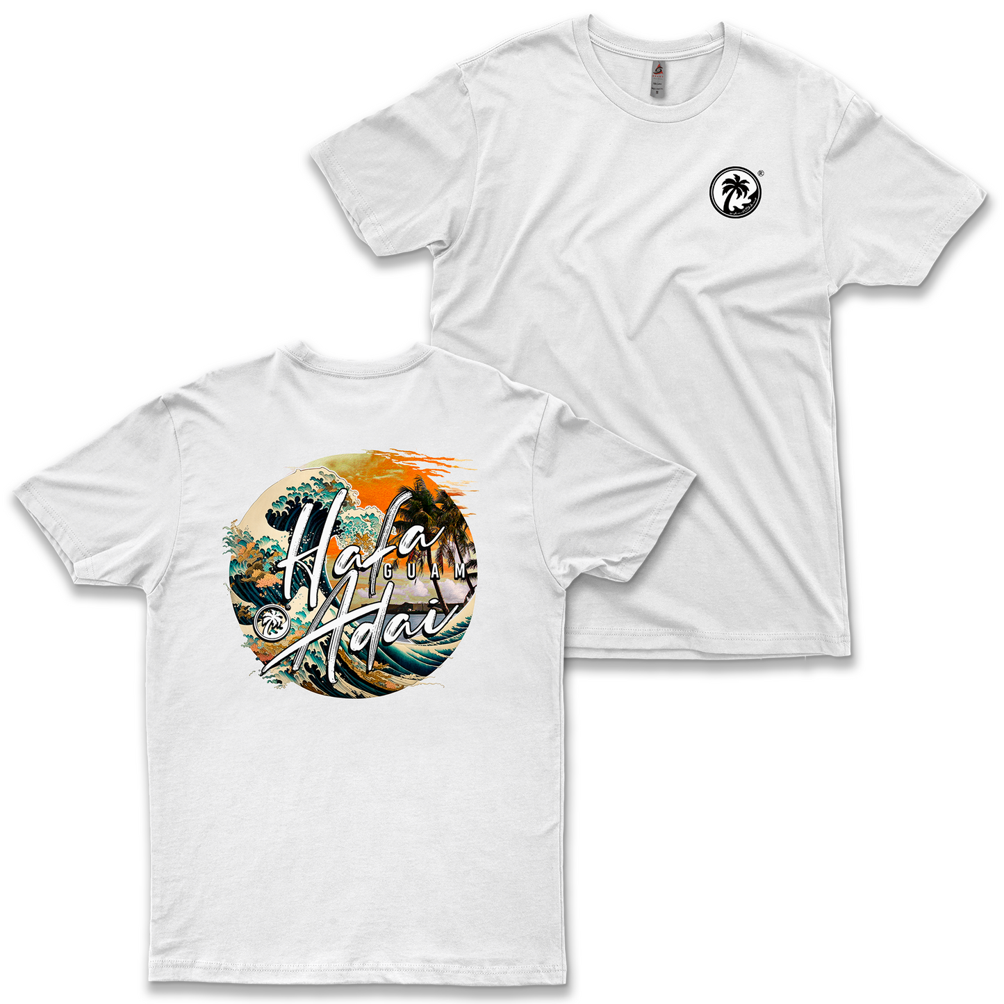 Hafa Adai Wave White Tee