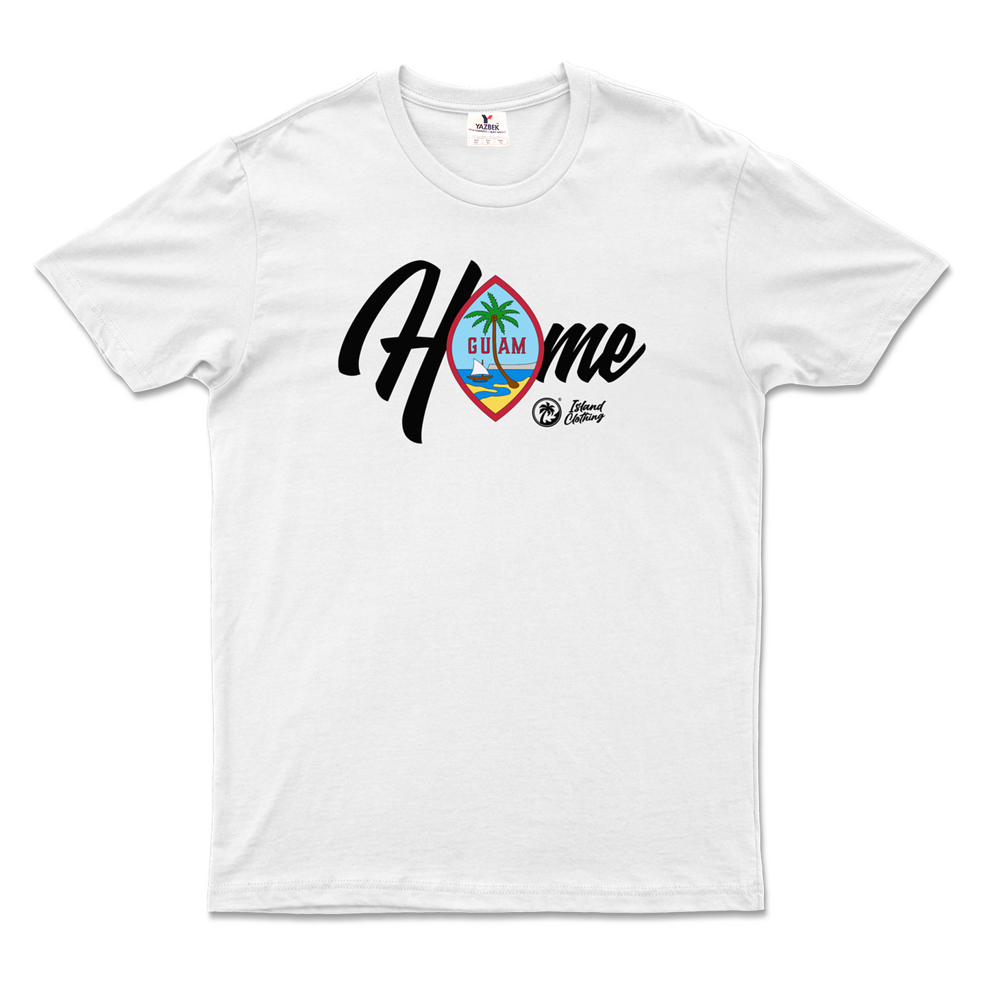 Home Script (Guam Seal) White Tee