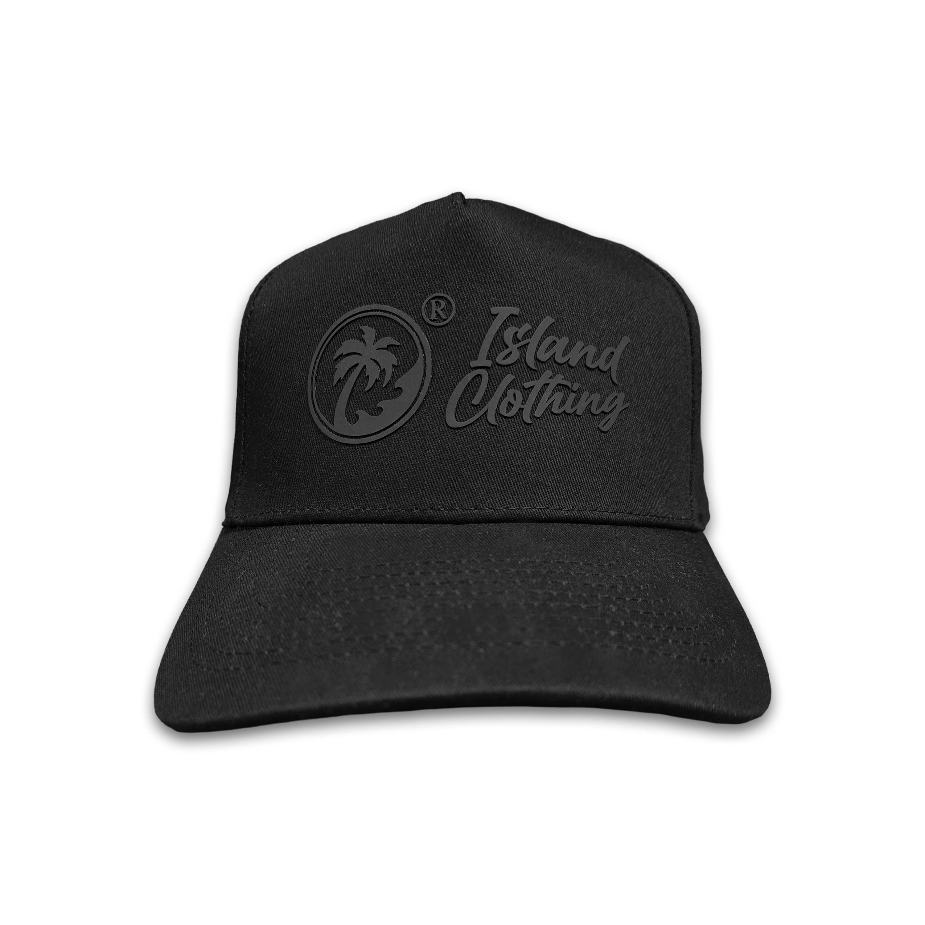 IC Banner Logo 3D Embossed - Adjustable Snapback Hat Black