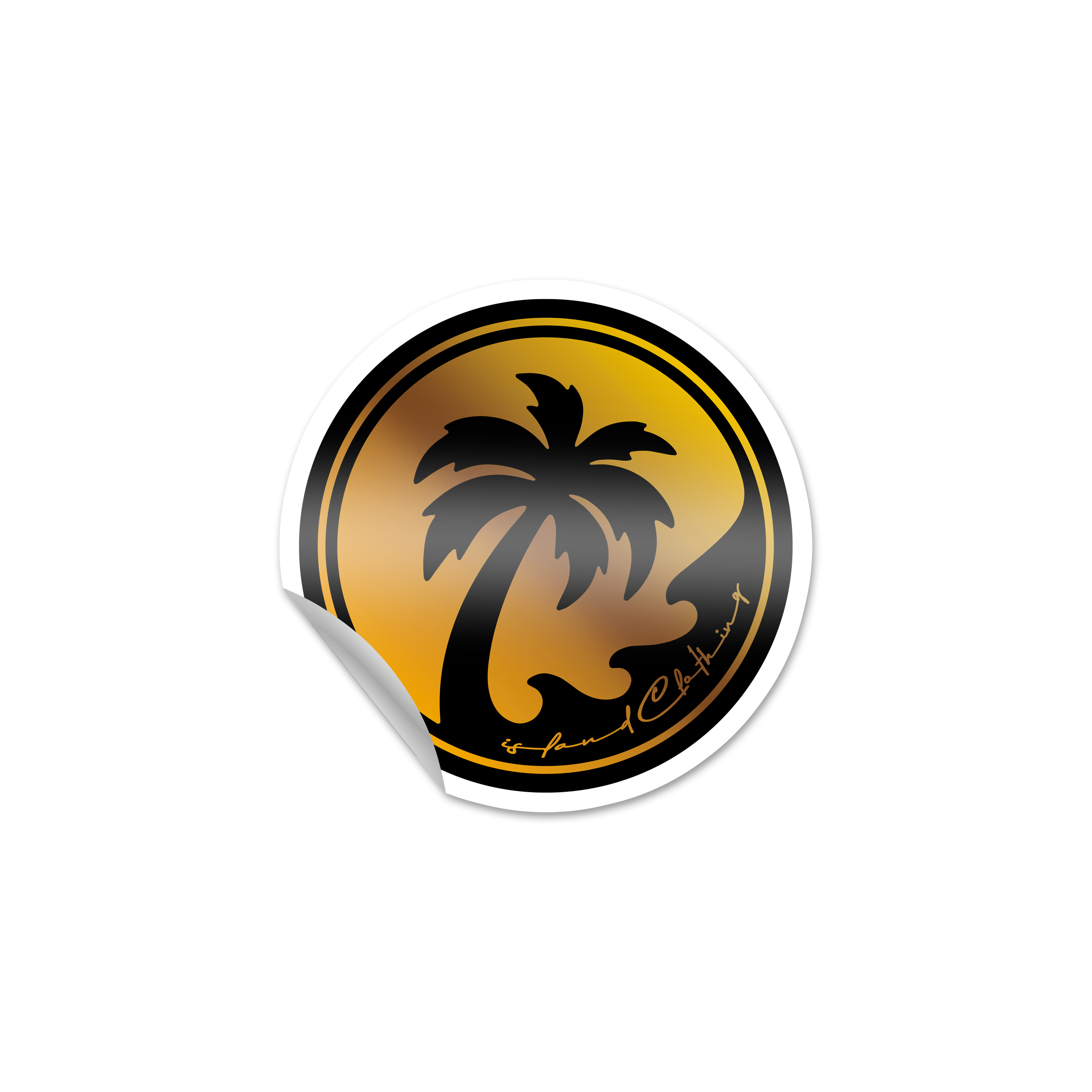 IC Logo Mini UV Embossed Sticker