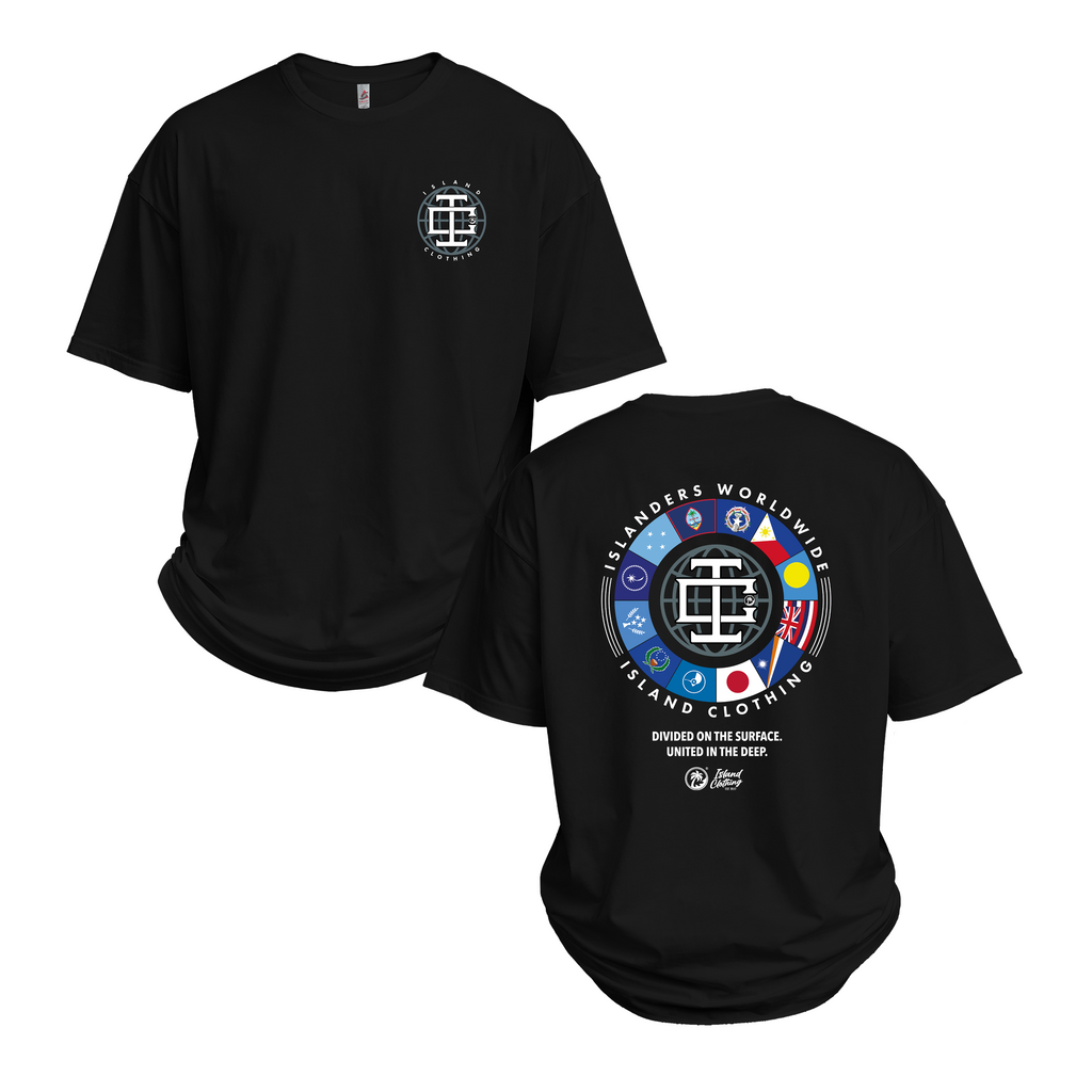 IC Monogram Flag - UH77 Heavyweight Oversized - Black
