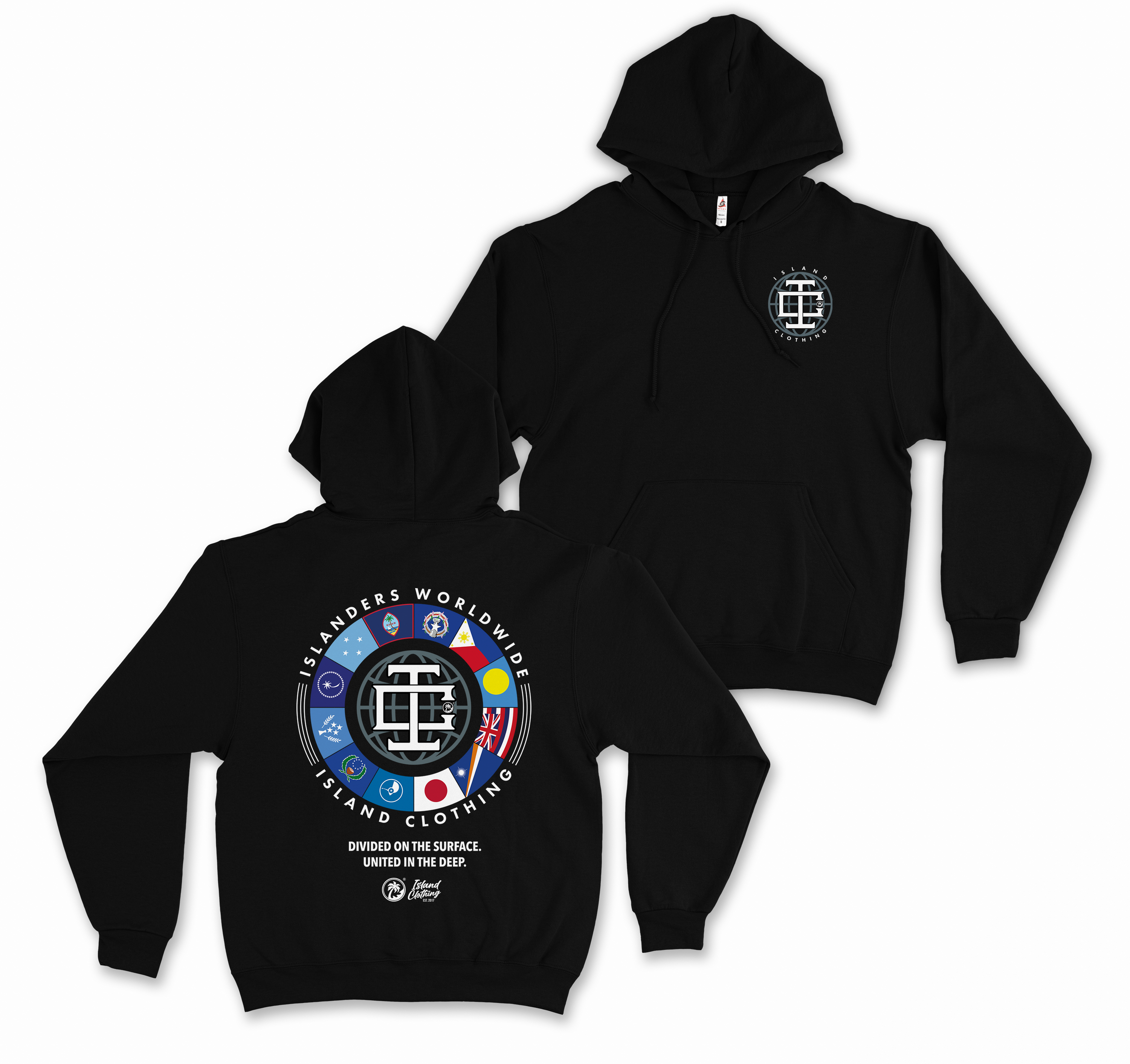 IC Monogram Flag - Pullover - Black