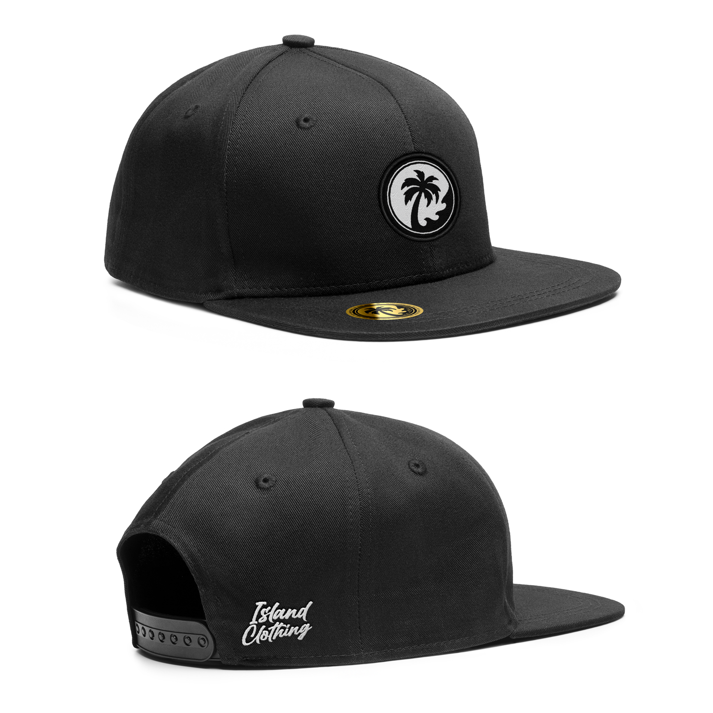 IC Logo Black Snapbacks Hat