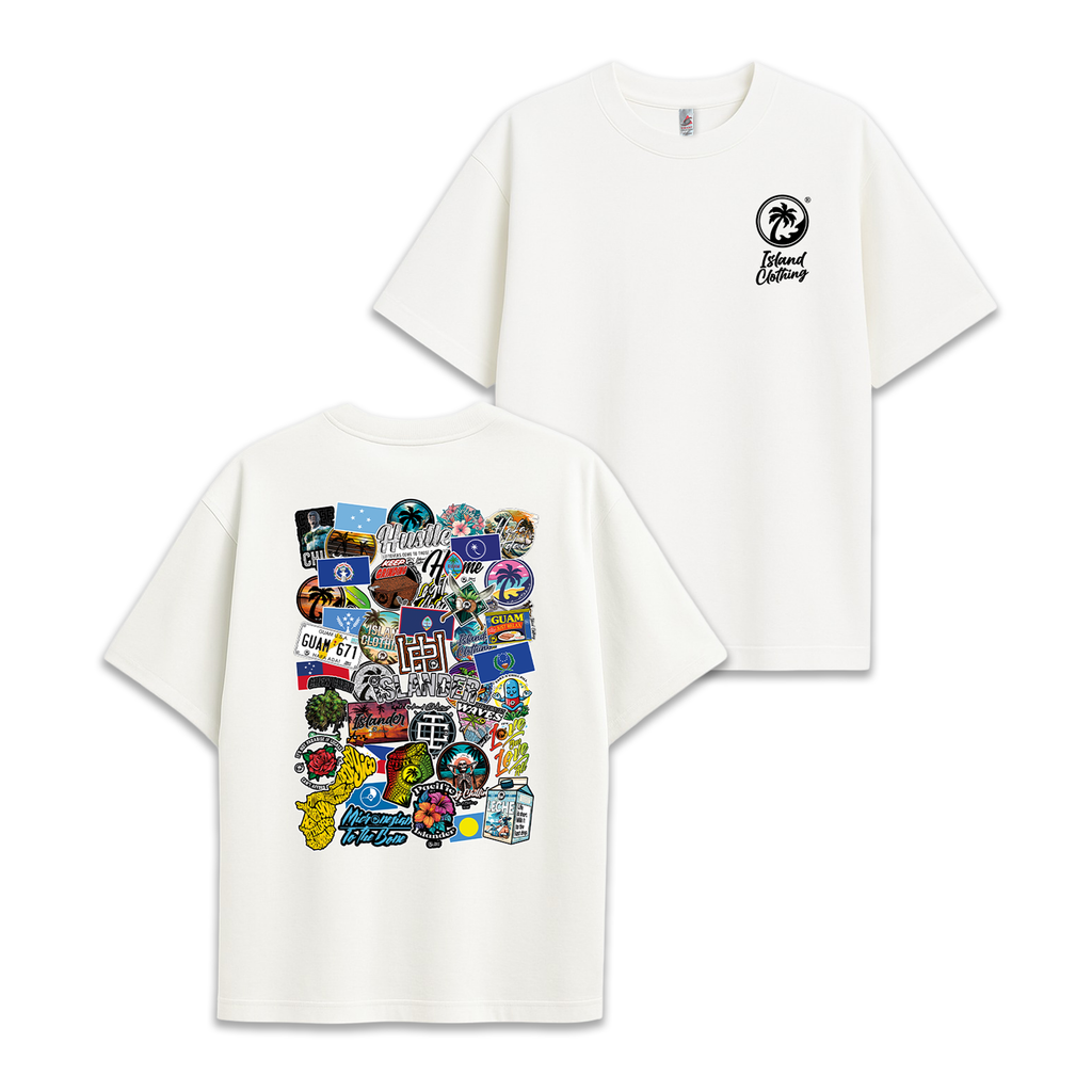 Sticker Bomb - UH77 Heavyweight Oversized