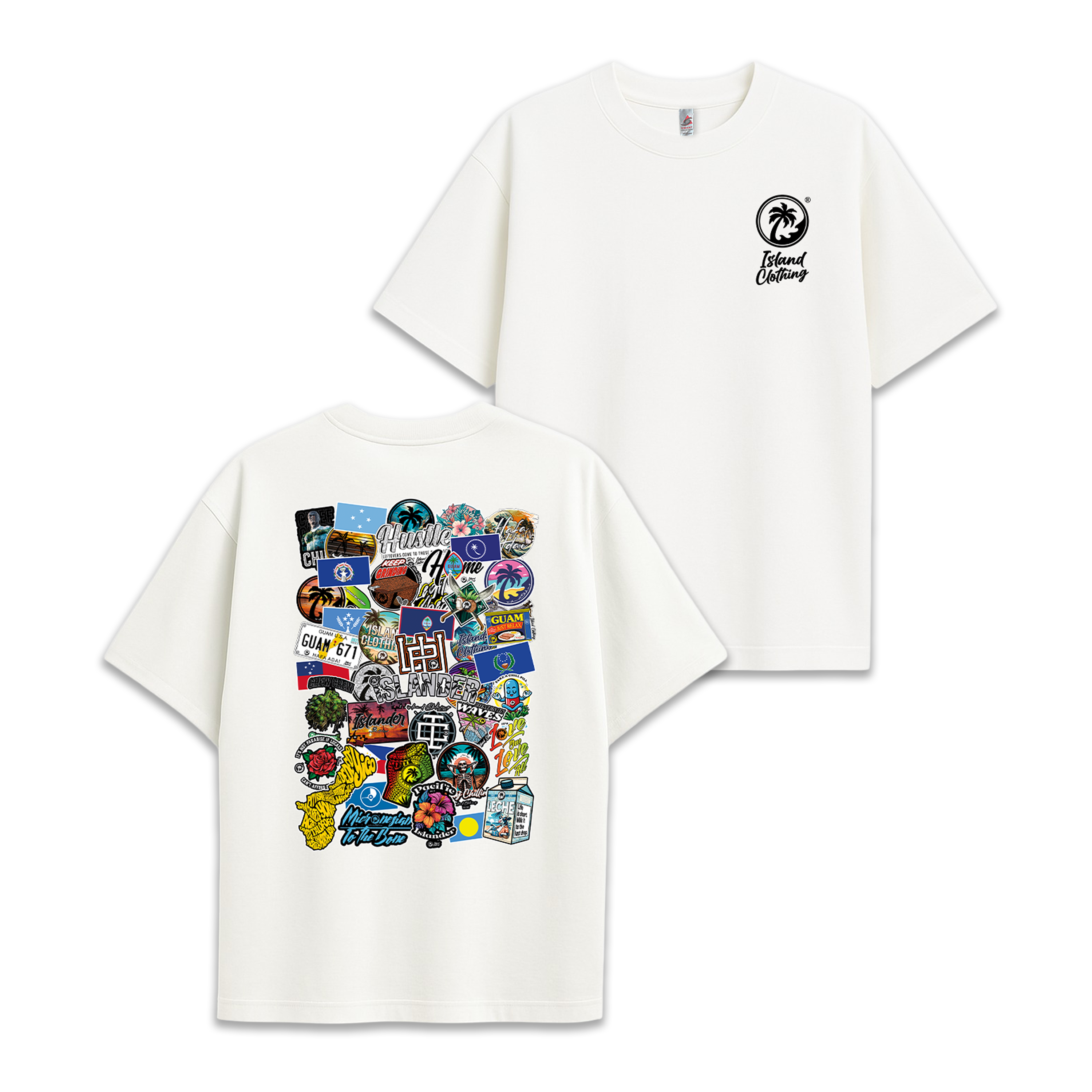 Sticker Bomb - UH77 Heavyweight Oversized