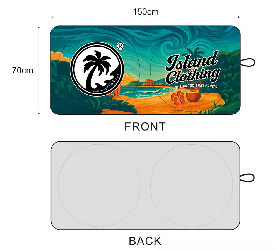 IC Car Sunshades - Tropical