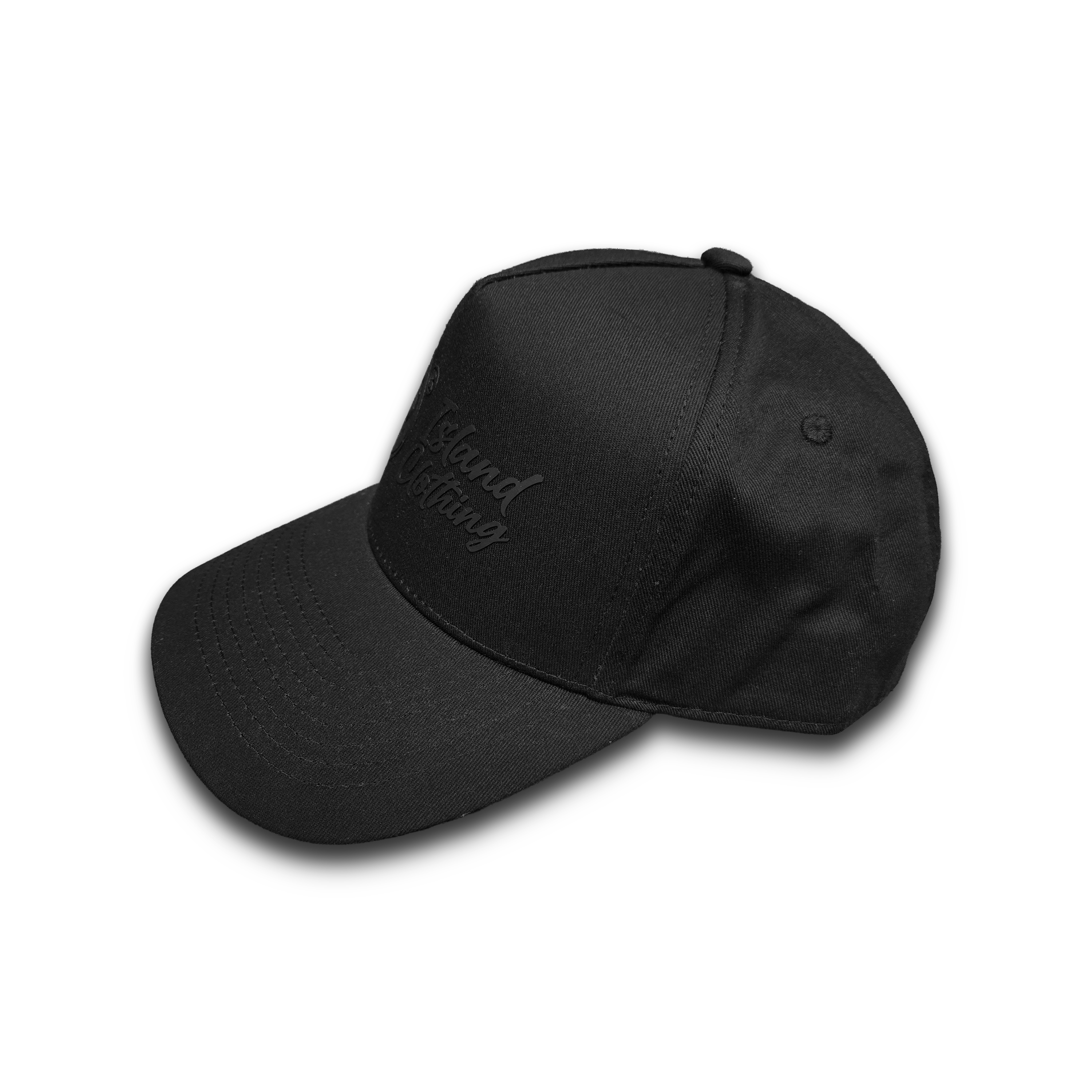 IC Banner Logo 3D Embossed - Adjustable Snapback Hat Black