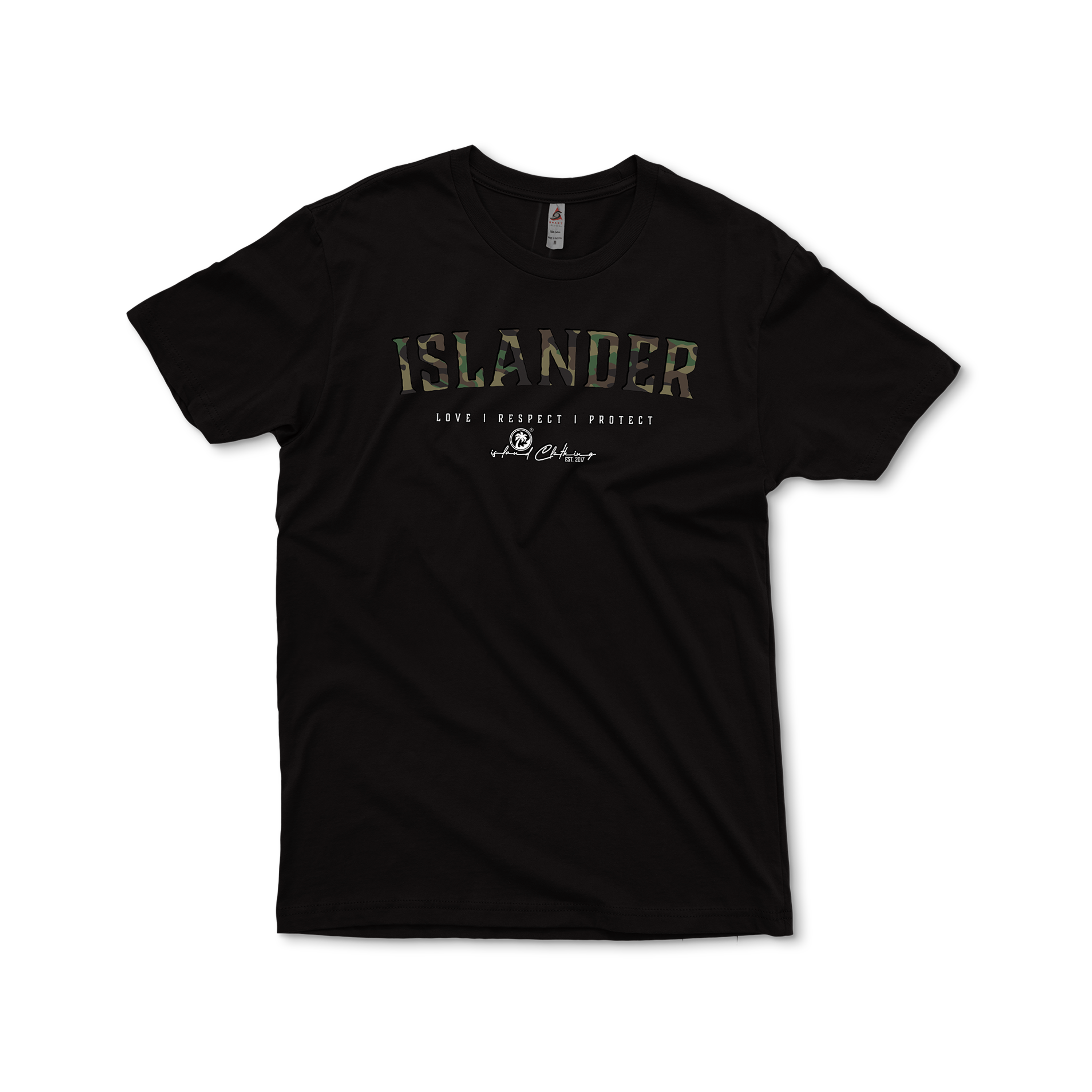 Islander Camo - SB 1200 Heavyweight Regular Fit - Black