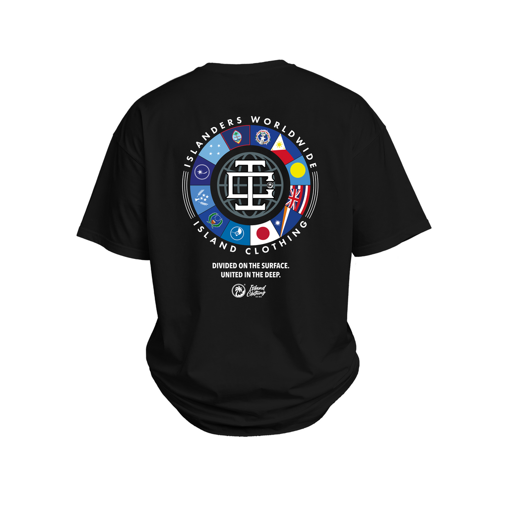 IC Monogram Flag - UH77 Heavyweight Oversized - Black