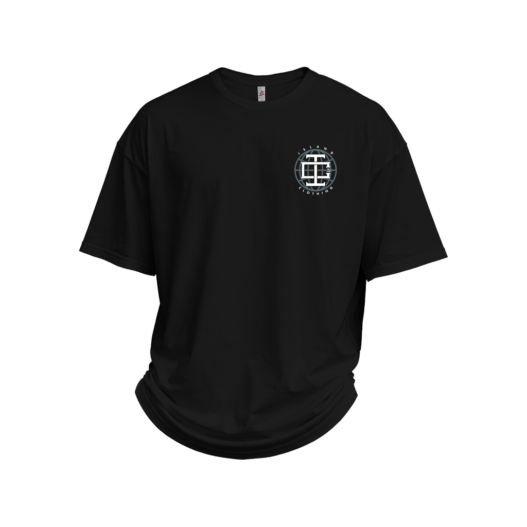 IC Monogram Flag - UH77 Heavyweight Oversized - Black