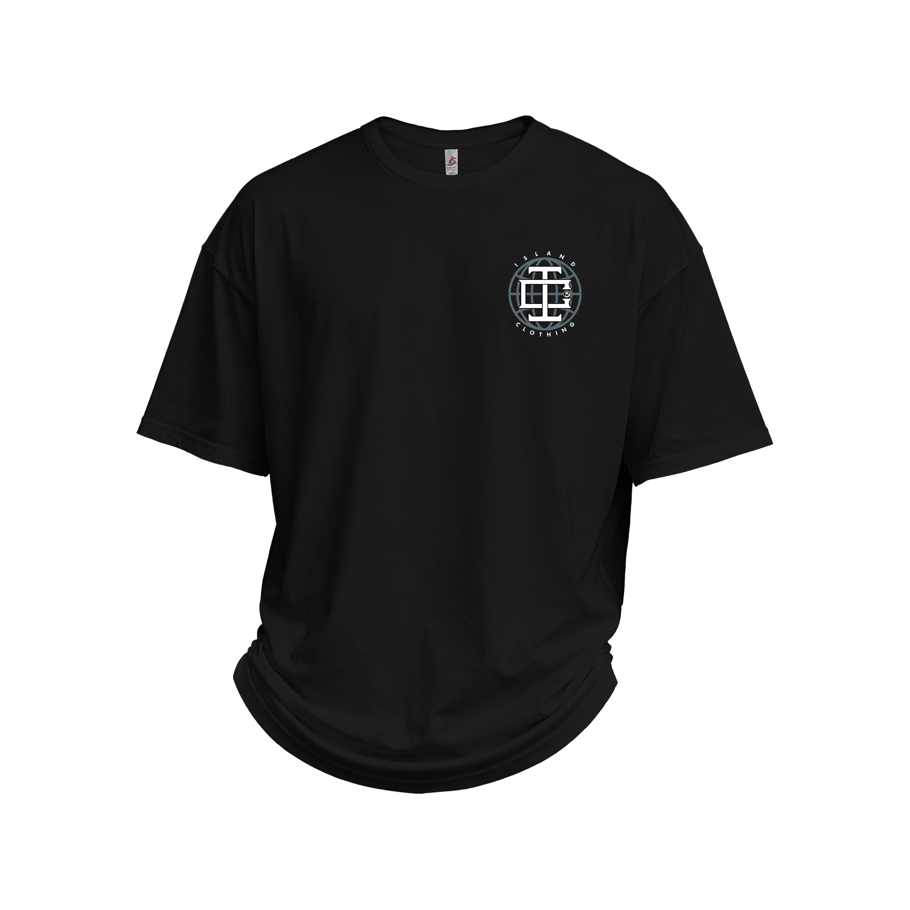 IC Monogram Flag - UH77 Heavyweight Oversized - Black