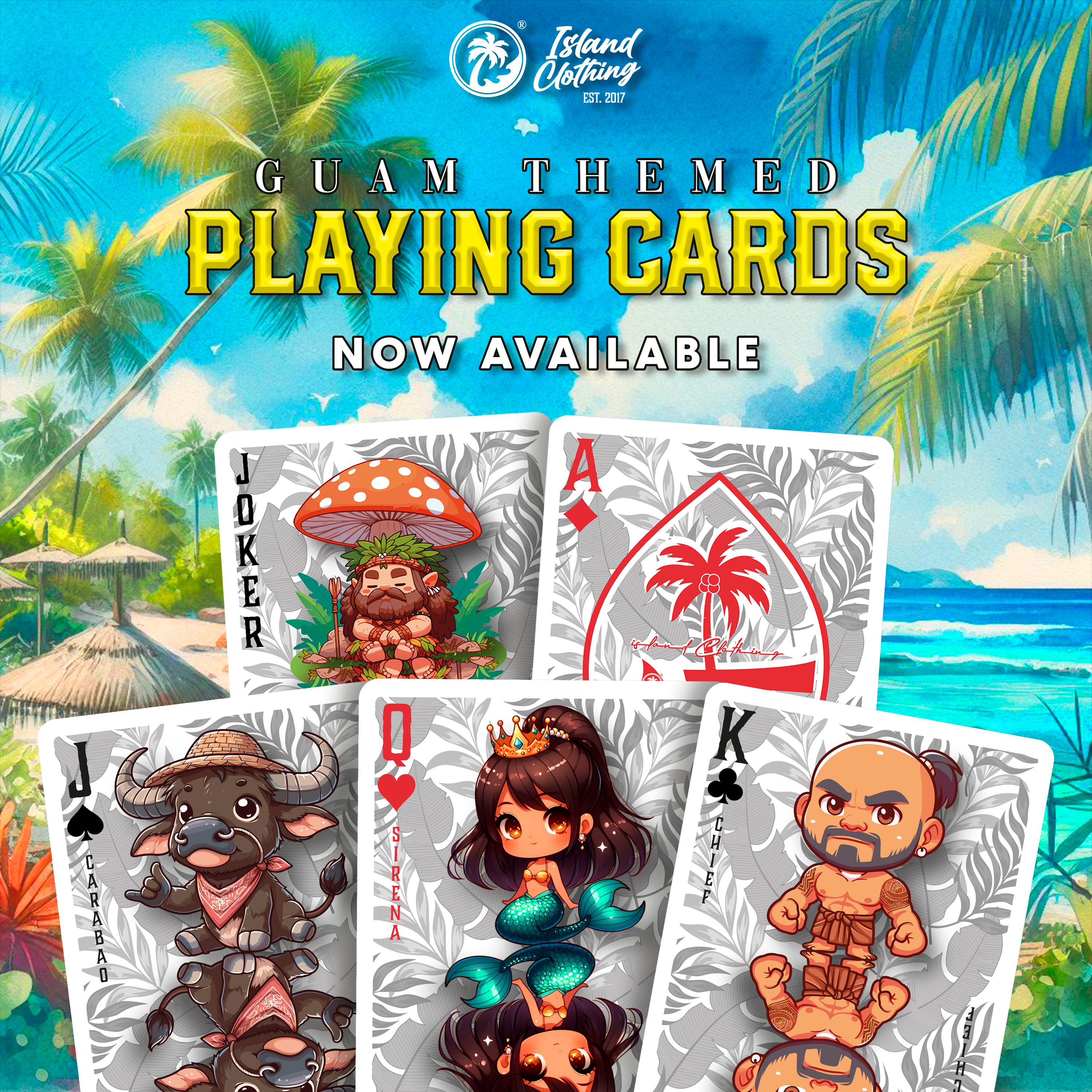 IC Guam Themed Playing Cards