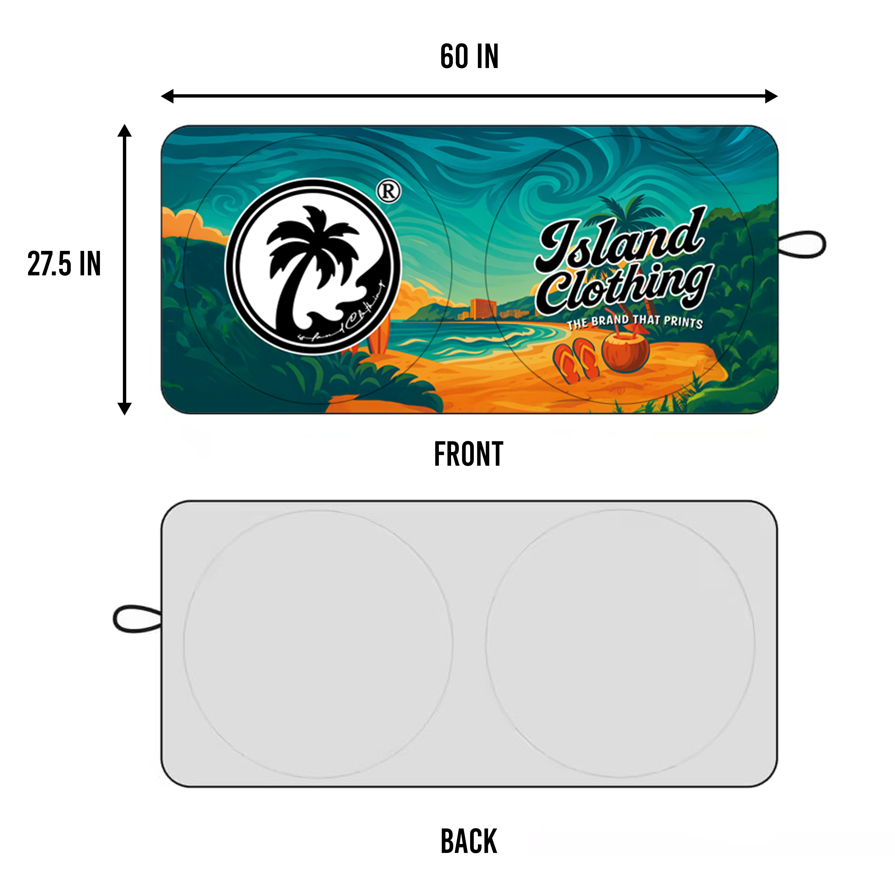 IC Car Sunshades - Tropical