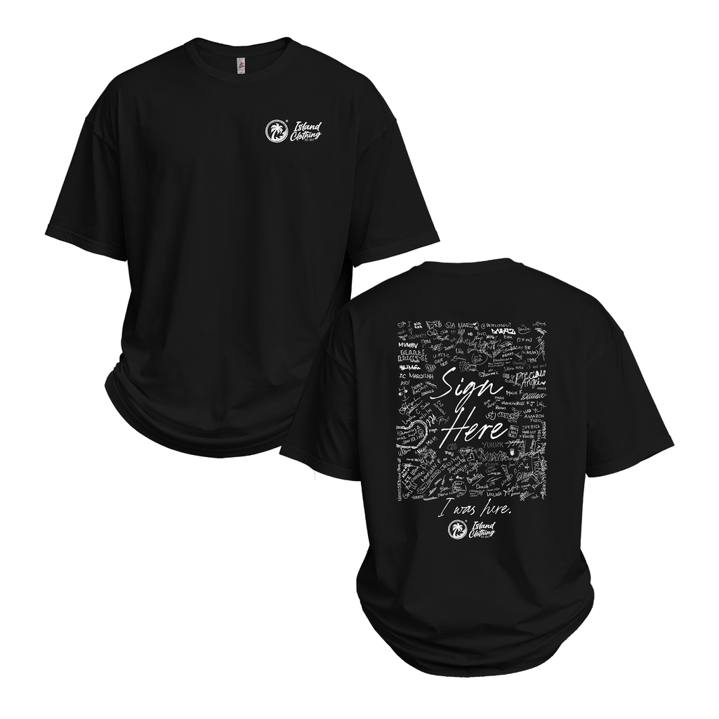 Sign Here - UH77 Heavyweight Oversized - Black
