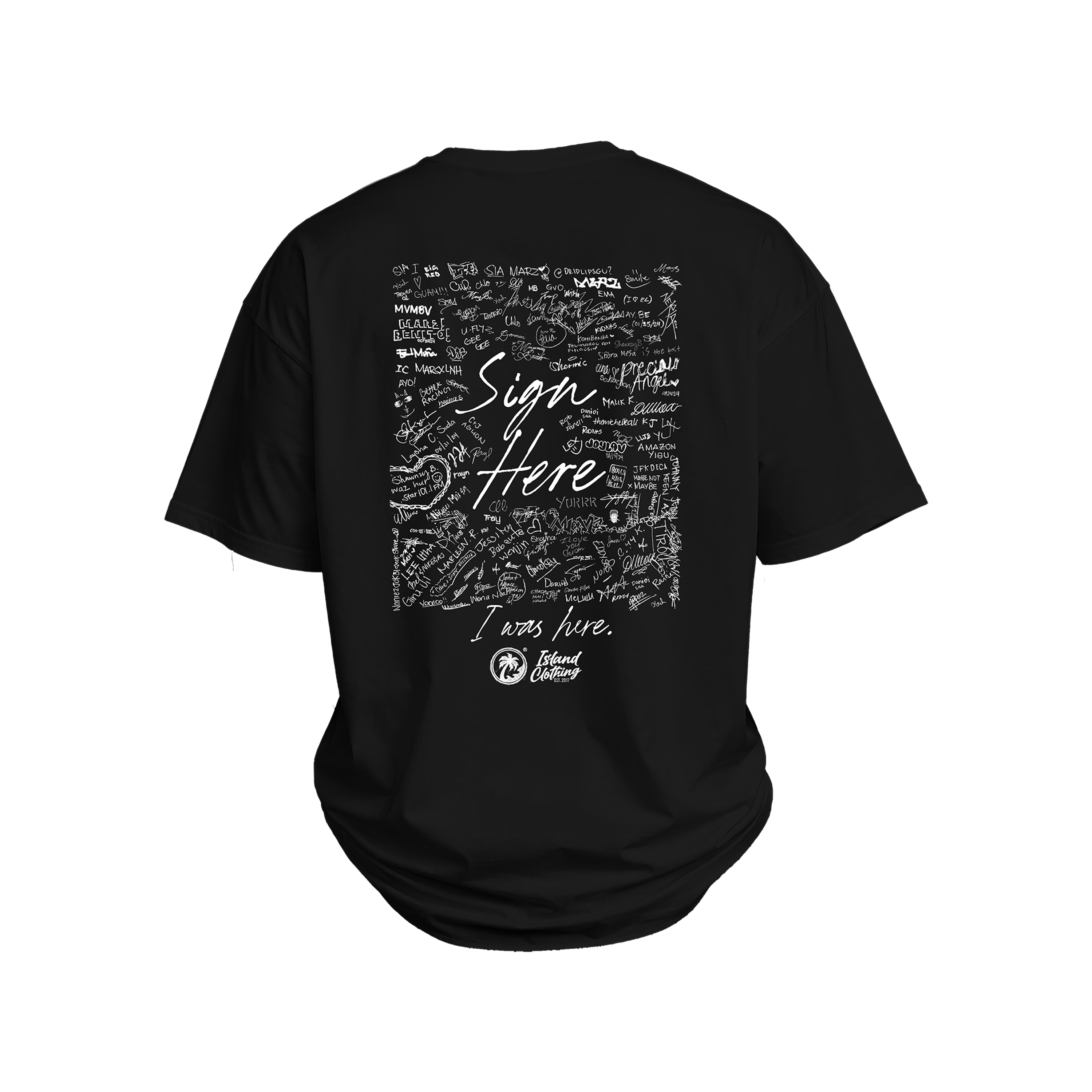 Sign Here - UH77 Heavyweight Oversized - Black