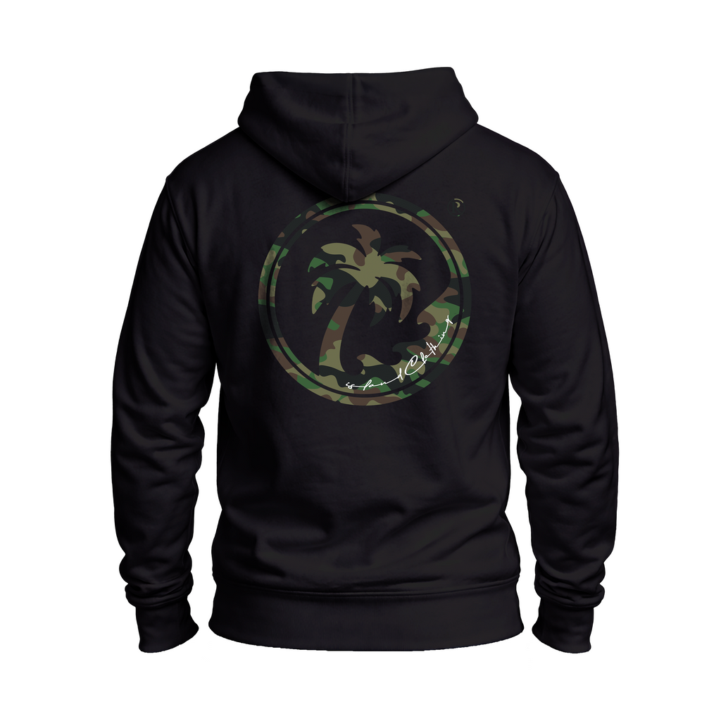 IC Camo Oversized Print  - Pullover - Black