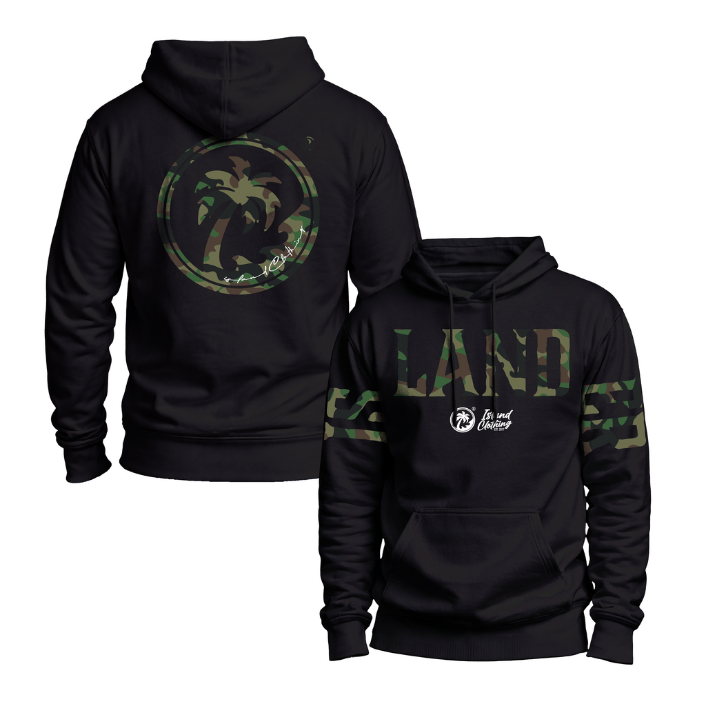 IC Camo Oversized Print  - Pullover - Black