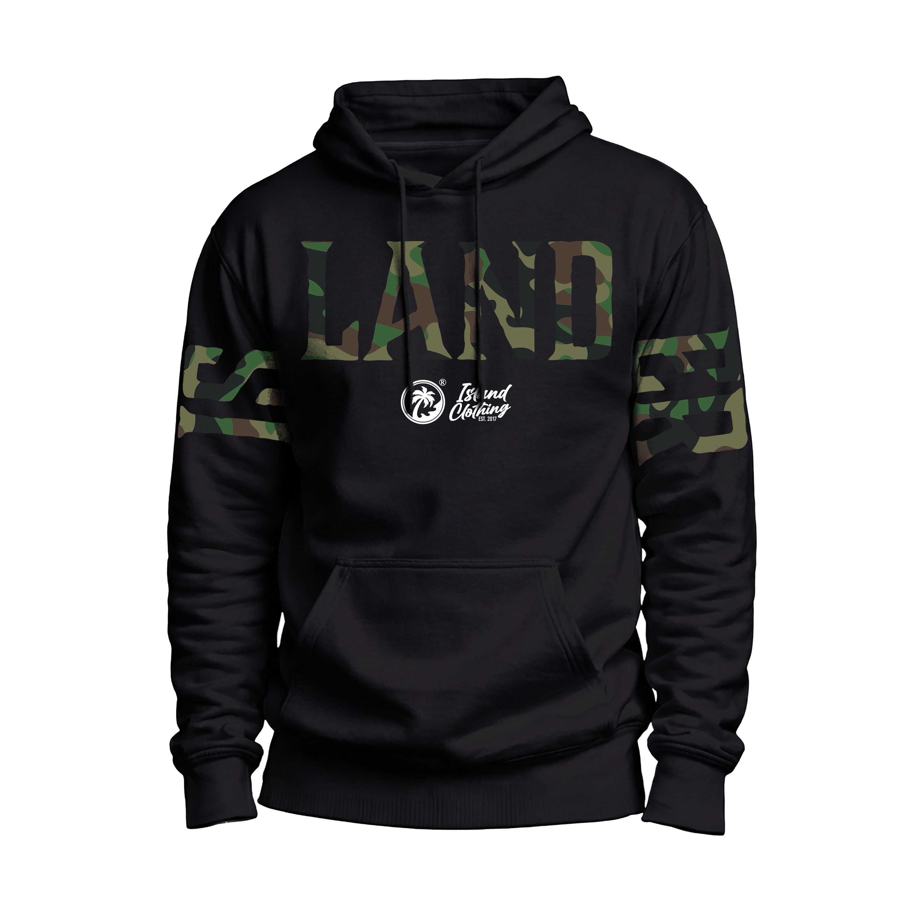 IC Camo Oversized Print  - Pullover - Black