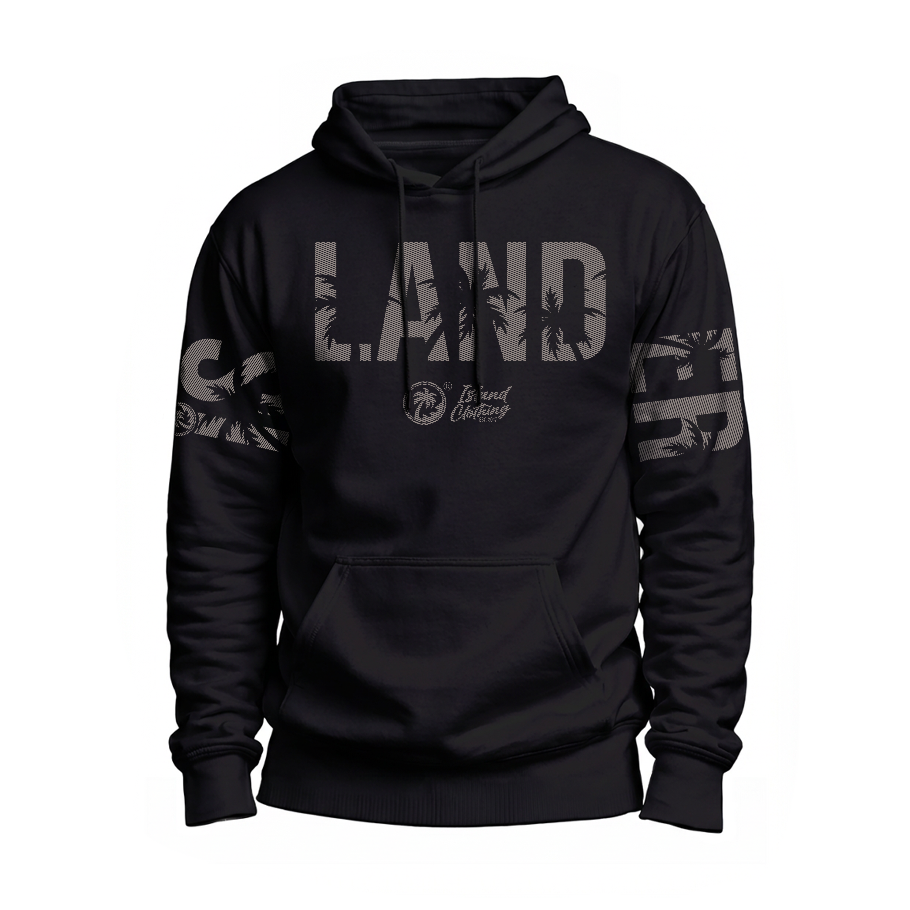 Islander TM Oversized Print  - Pullover - Black