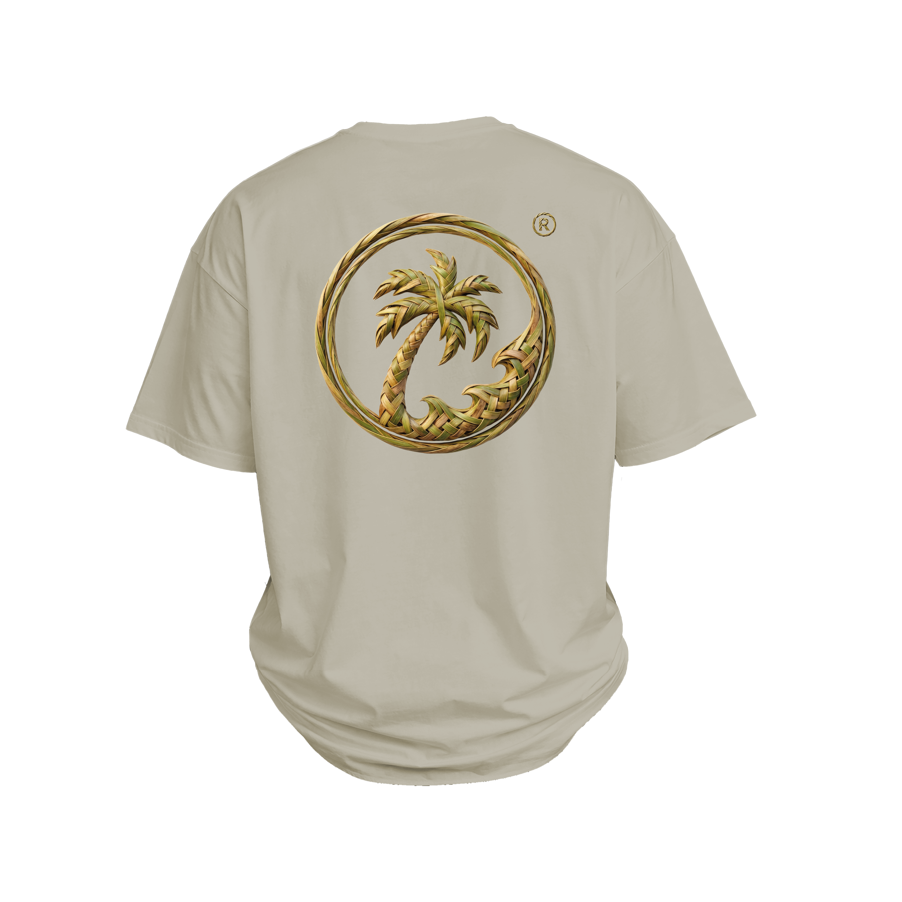 Islander Weave Pattern - UH77 Heavyweight Oversized - Greige