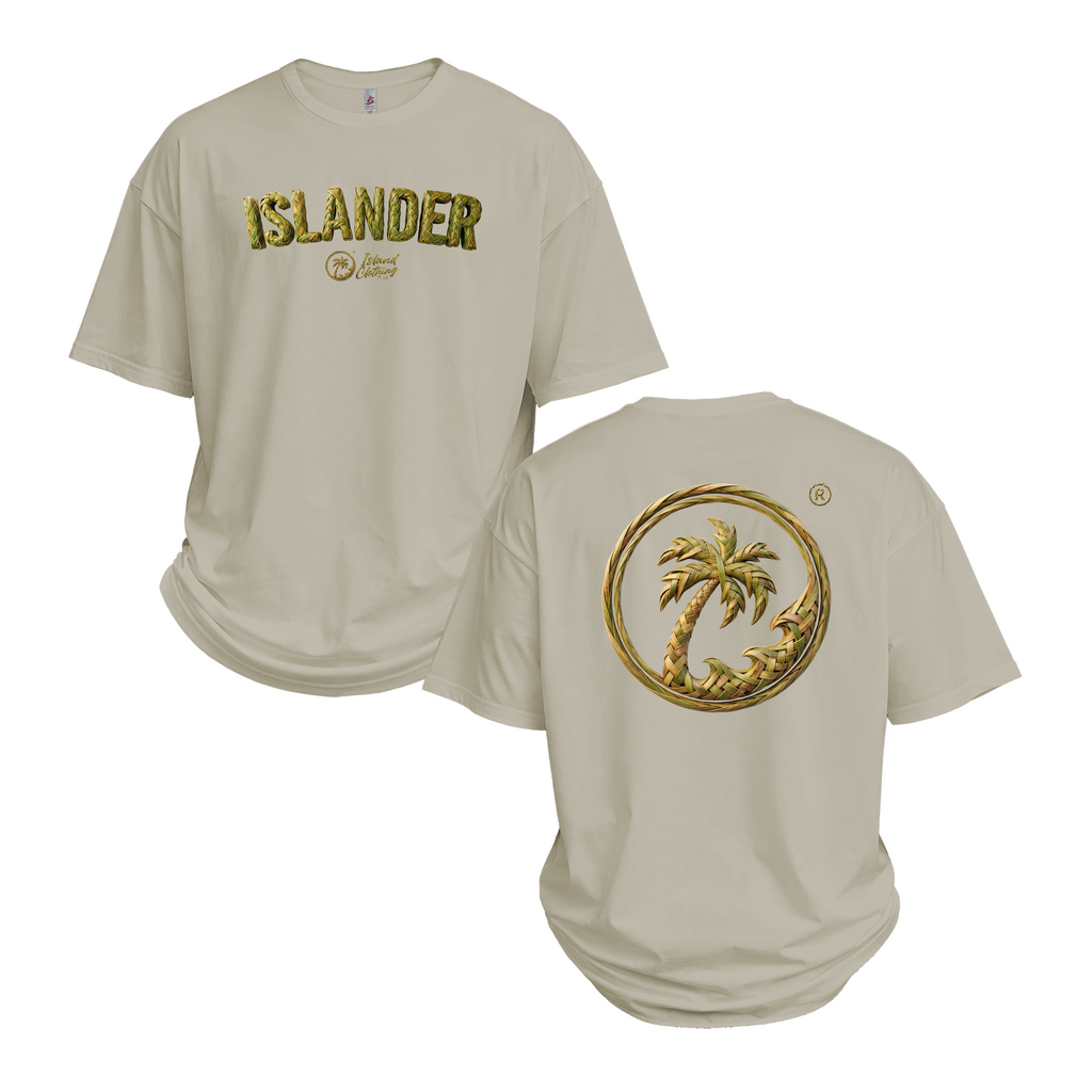 Islander Weave Pattern - UH77 Heavyweight Oversized - Greige