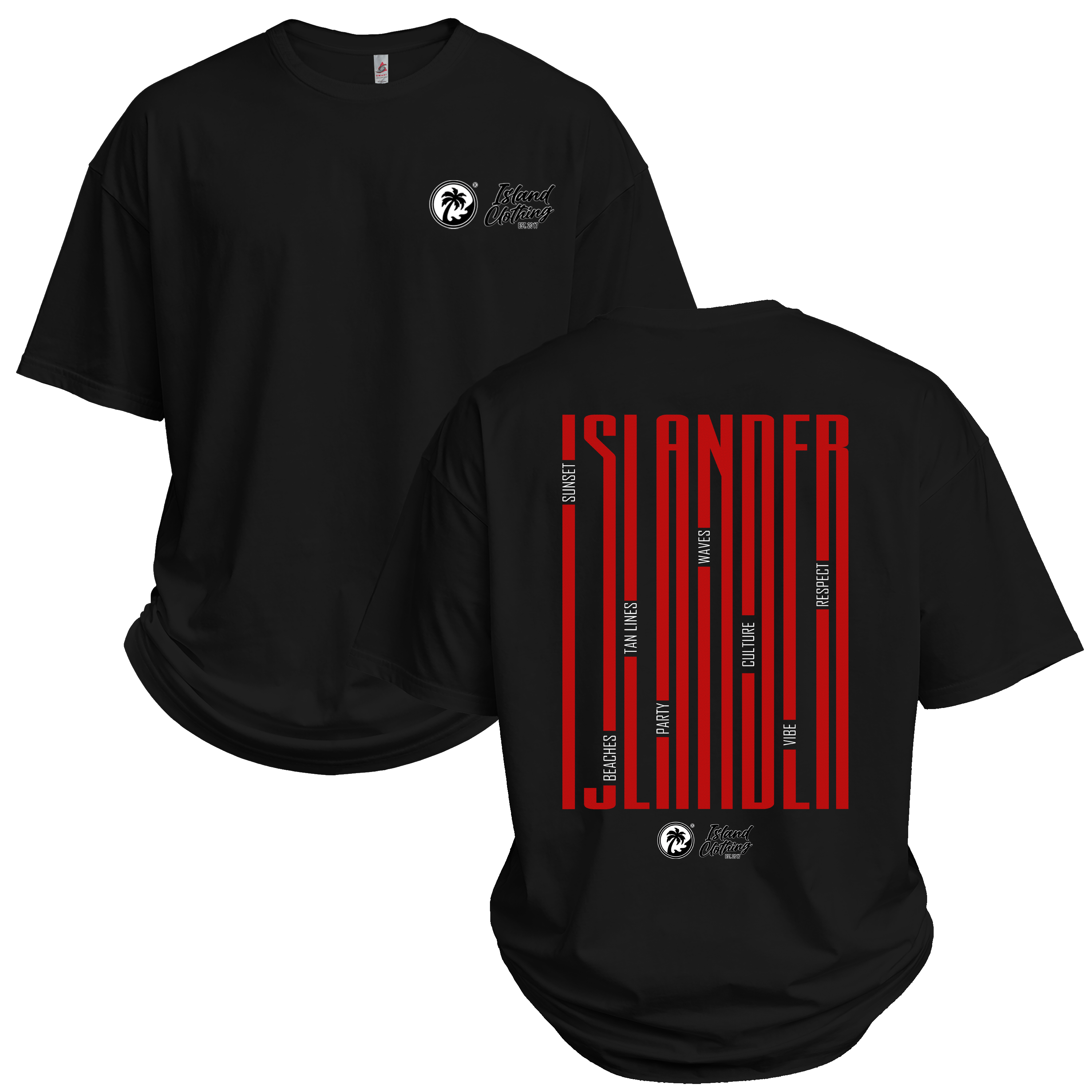 Islander Font Stretched 2026 - UH77 Heavyweight Oversized Black
