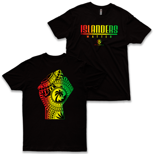 Islanders Matter Reggae: Black T-Shirt