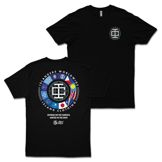 IC Monogram (Flags) Black Tee