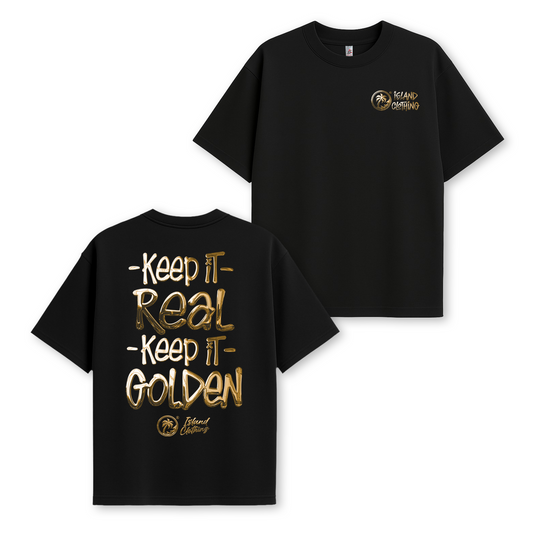 Keep It Golden - Heavy Weight Oversized Tee - UH77