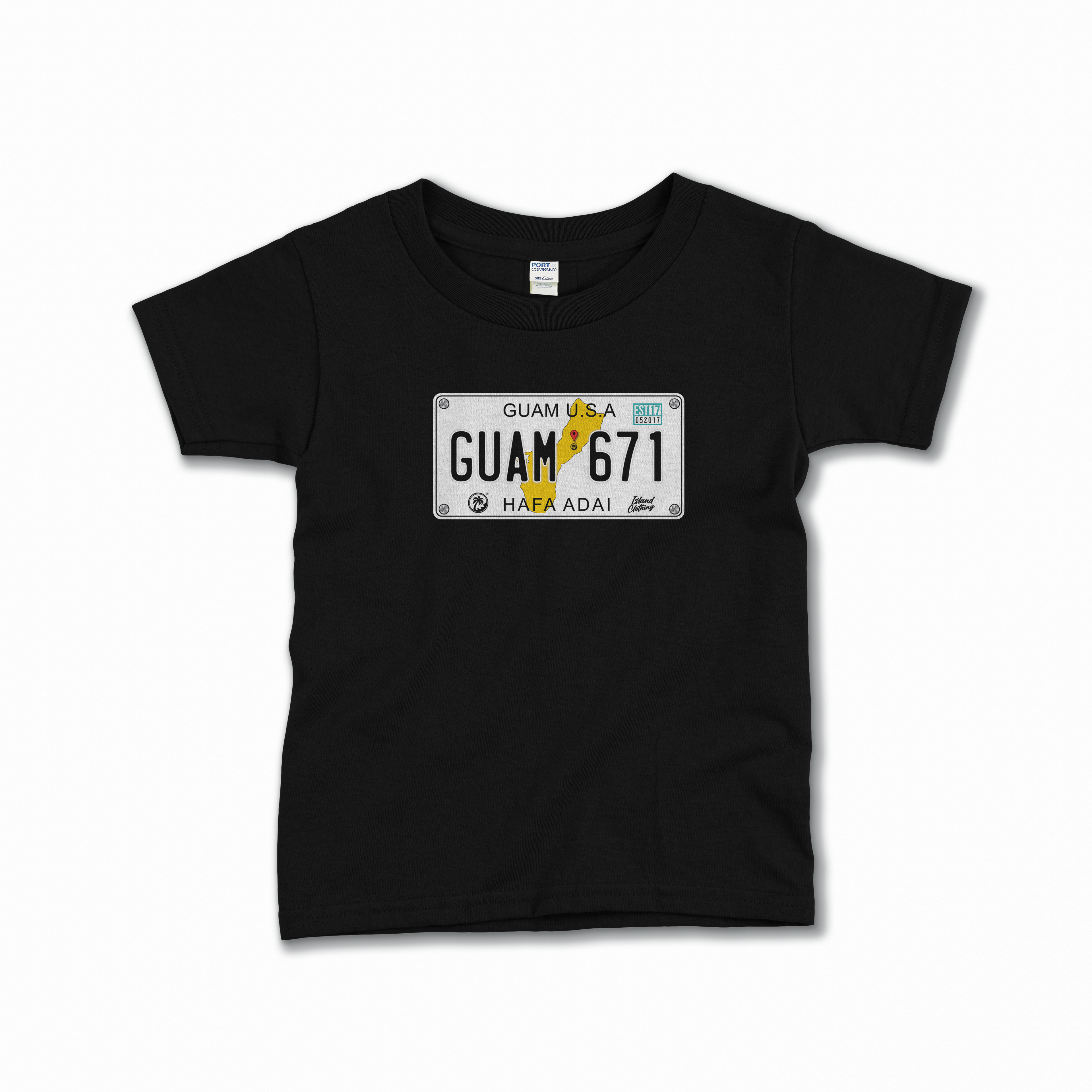 GUAM License Plate  (Youth) SB 3502 Black