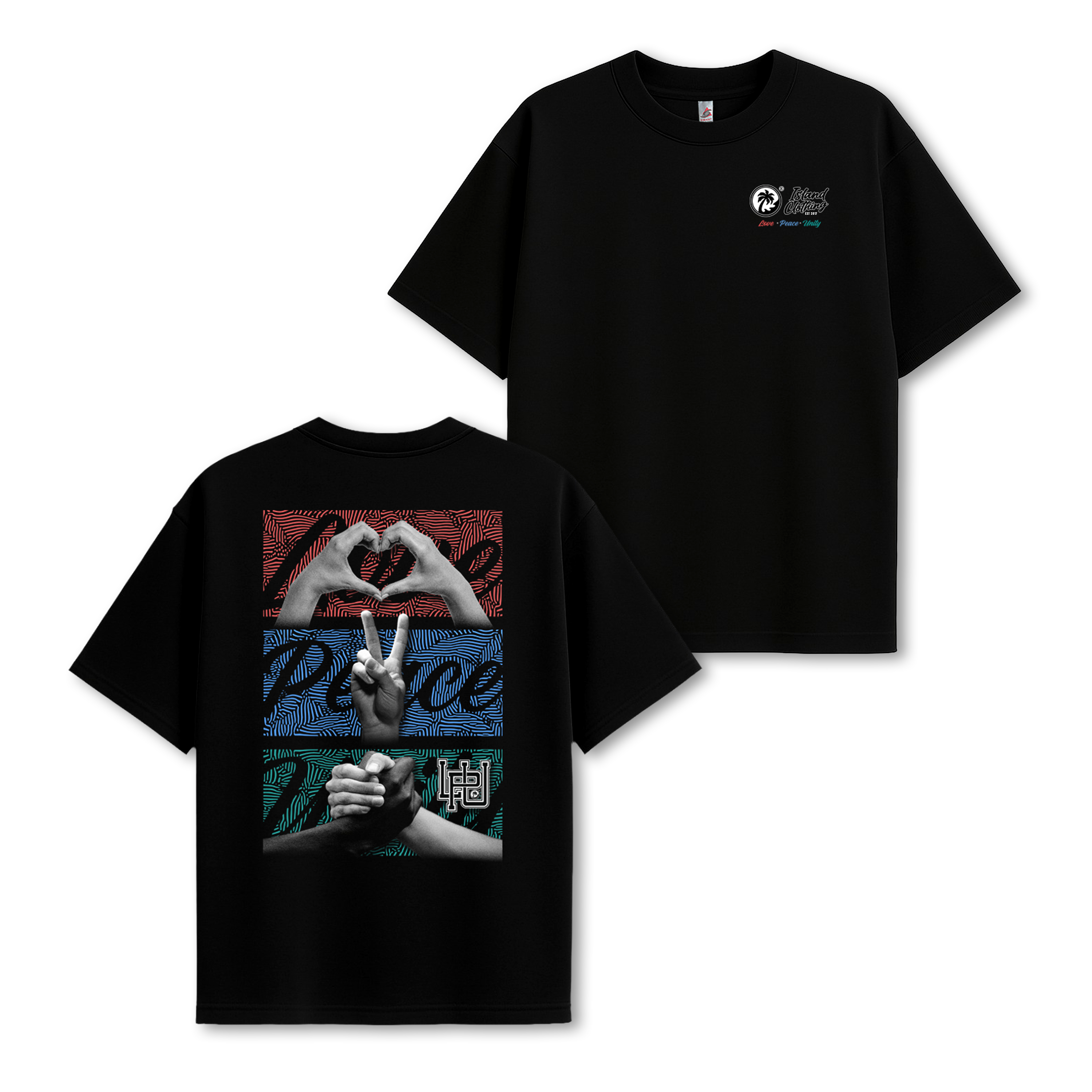 LPU Hand Signs  - UH77 Heavyweight Oversized - Black