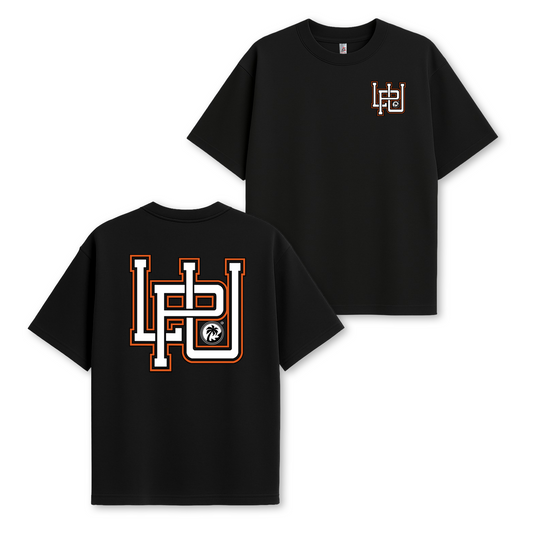 LPU Monogram - Heavy Weight Oversized Tee - Black UH77